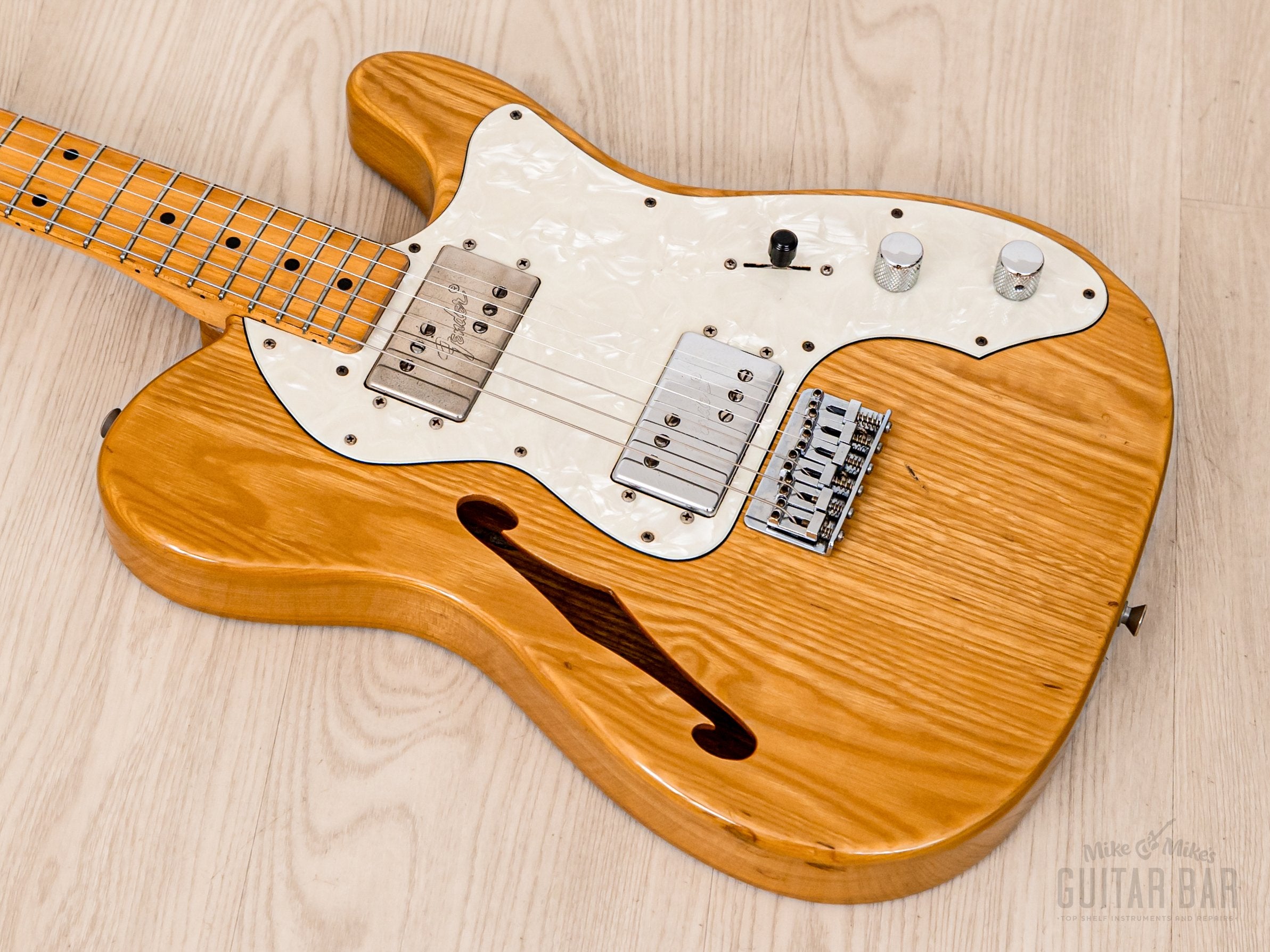 1985 Fender Telecaster Thinline ‘72 Vintage Reissue TN72-75 Natural w/ Wide Range, A-Serial Japan MIJ Fujigen