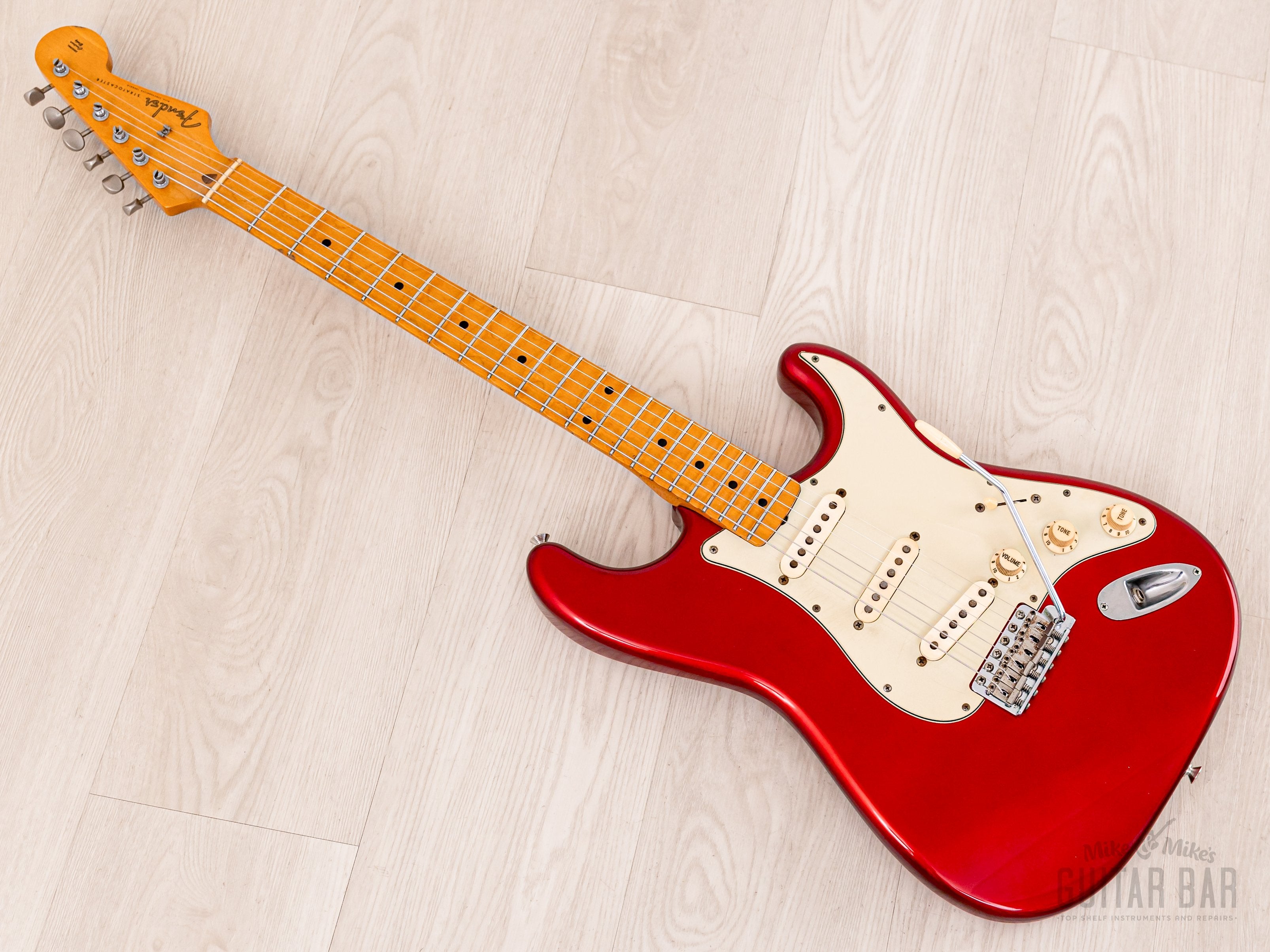 1992 Fender Order Made Stratocaster Yngwie-Spec Candy Apple Red w/ Scalloped Fretboard, Japan MIJ Fujigen