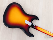 Left-handed Mosrite Super Custom '65 back of body close-up