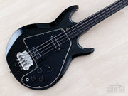 1976 Gibson Ripper fretless L9-S bass in Ebony, front angle view