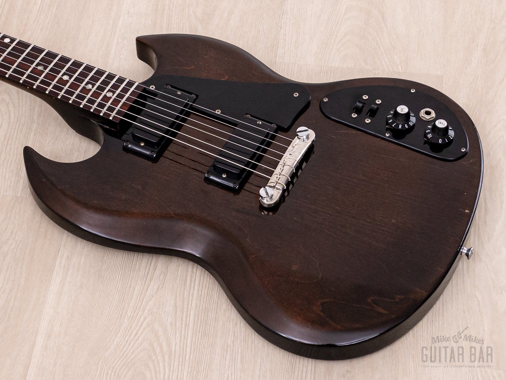 1972 Gibson SG II Vintage Electric Guitar Walnut w/ Mini Humbuckers & Case
