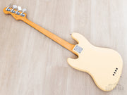 1997 Fender American Standard Jazz Bass Olympic White, back diagonal view
