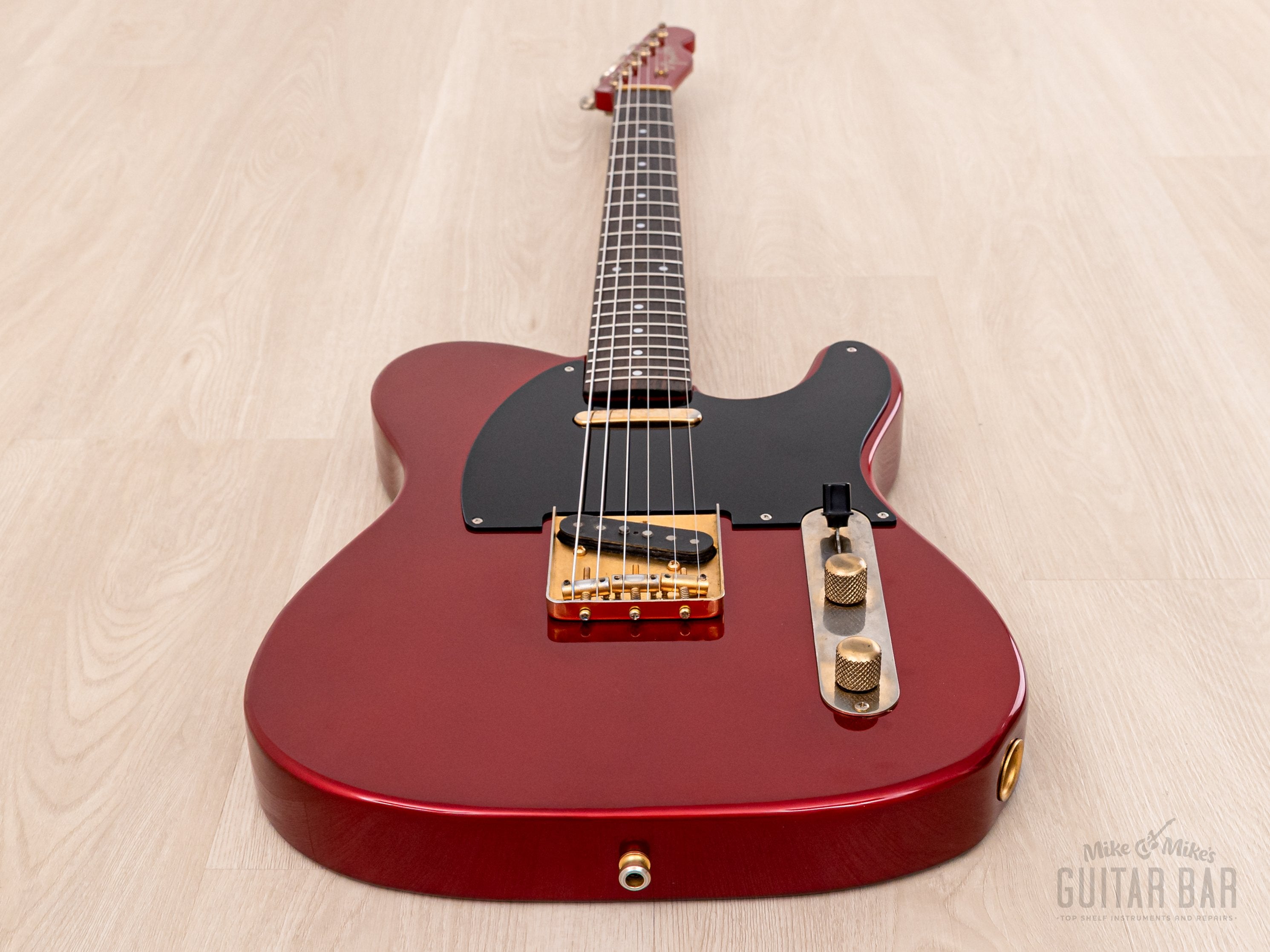 1987 Fender Custom Made Telecaster Candy Apple Red w/ USA Pickups & Gold Hardware, Japan MIJ Fujigen
