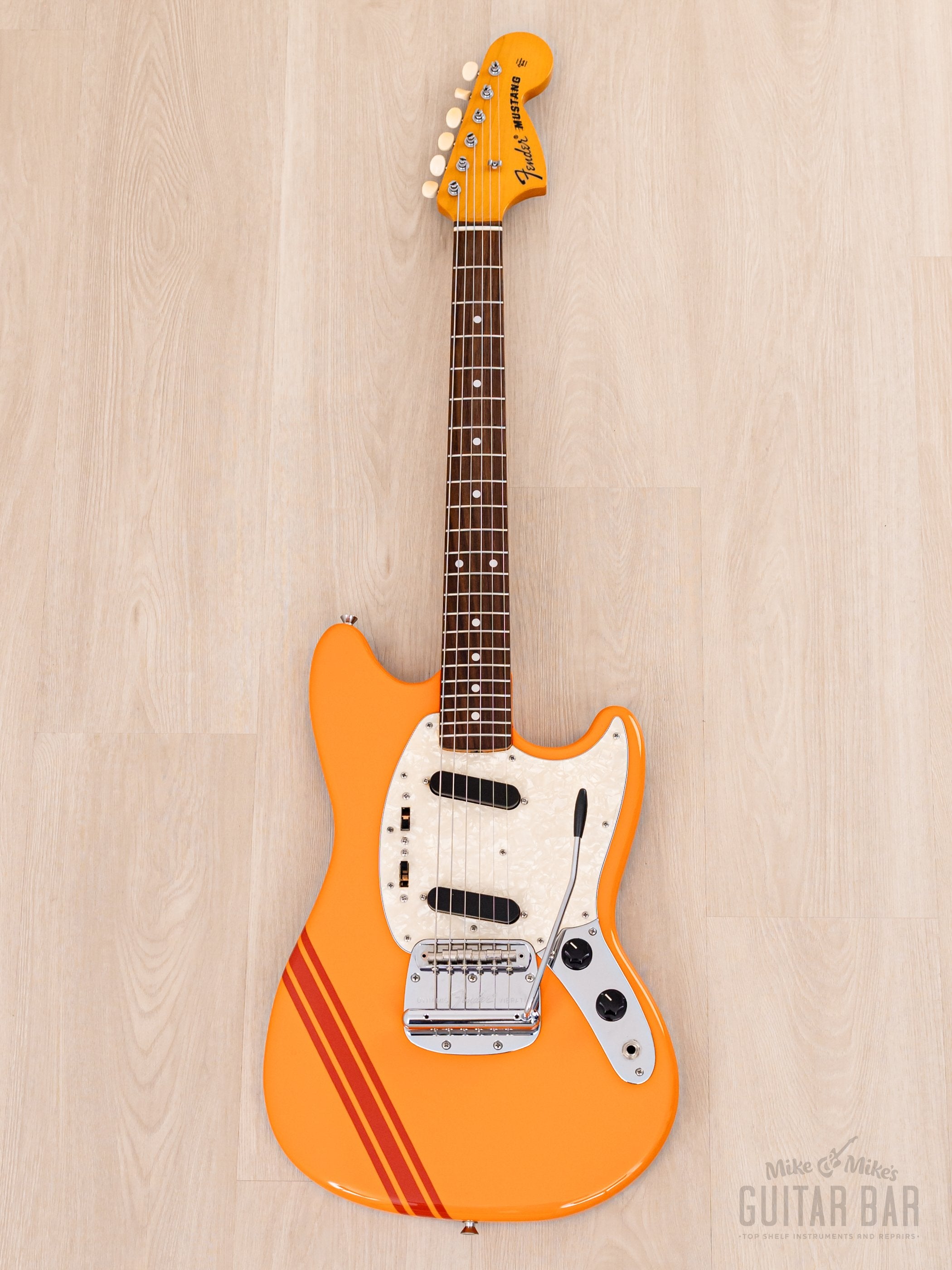 ギター Fender Japan Mustang MG73-CO CapriOrange 2008 Fender Competition Mustang '73 Vintage Reissue Guitar MG73-CO Cap