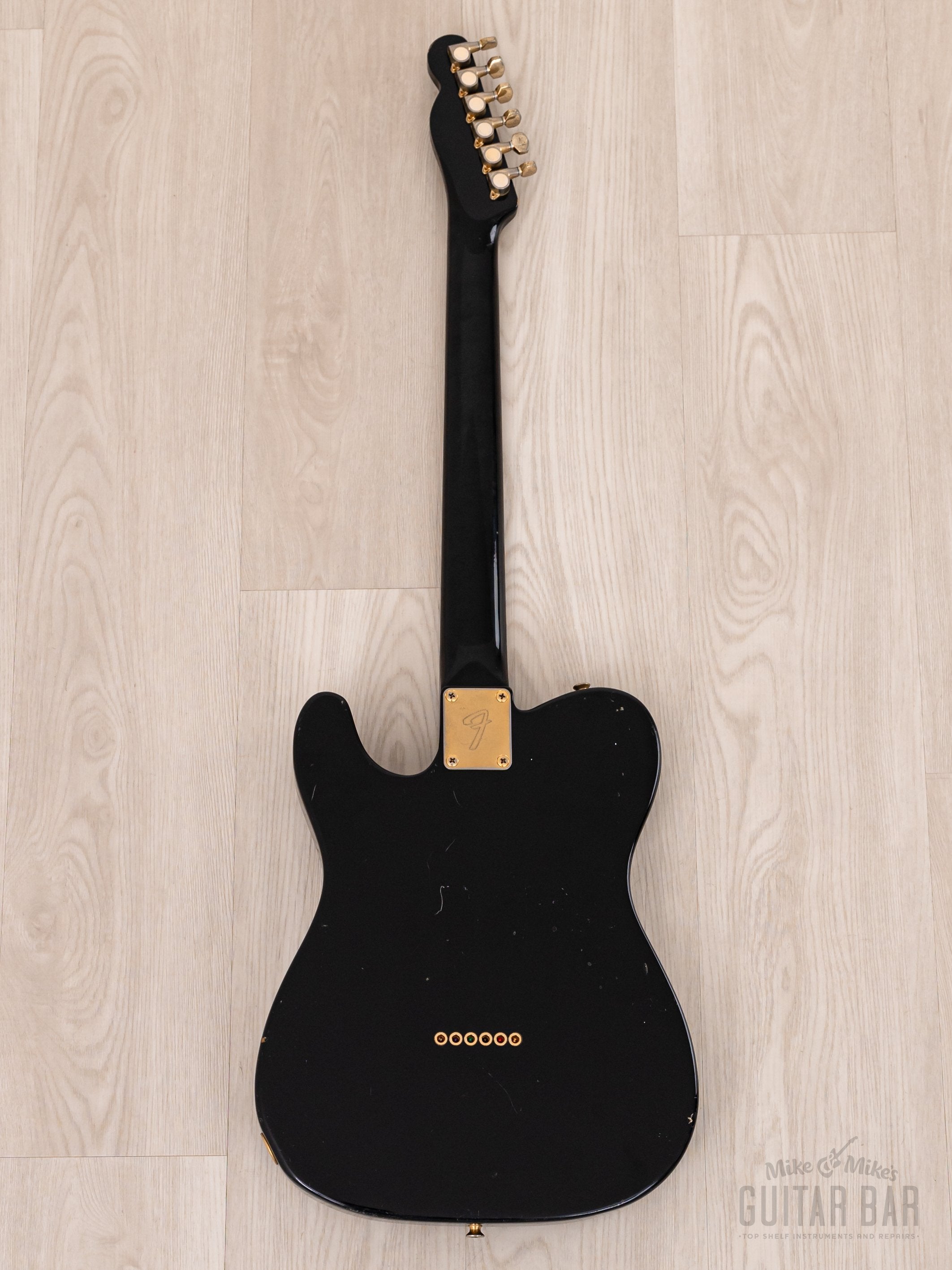 1988 Fender Telecaster TLG60-80 Vintage Guitar Black w/ Gold Hardware & Case, Japan MIJ Fujigen