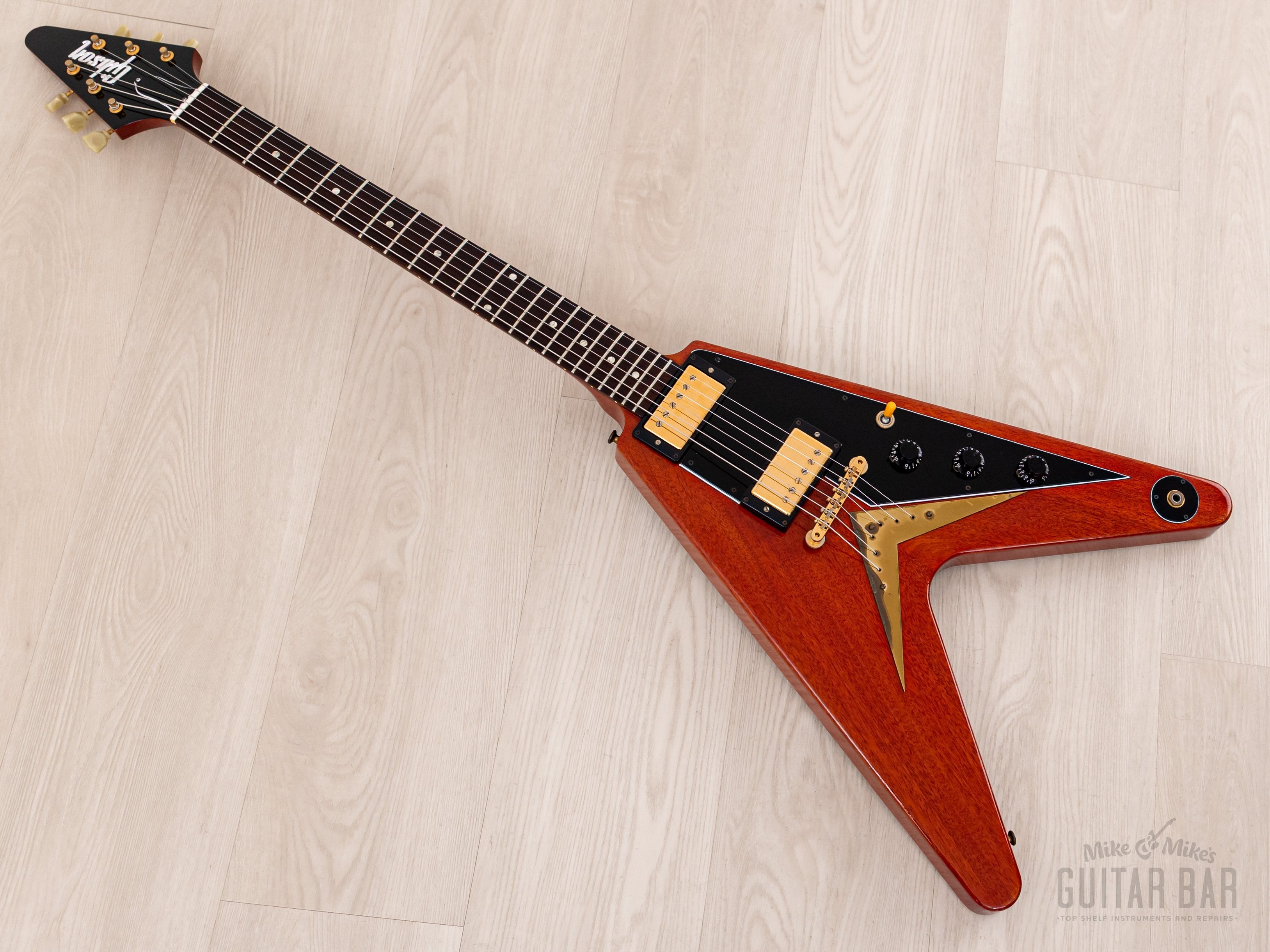 2008 Gibson Custom Shop Historic 1958 Flying V Mahogany VOS (Cherry) w/ 57 Classic PAFs, COA, Hangtags & Case
