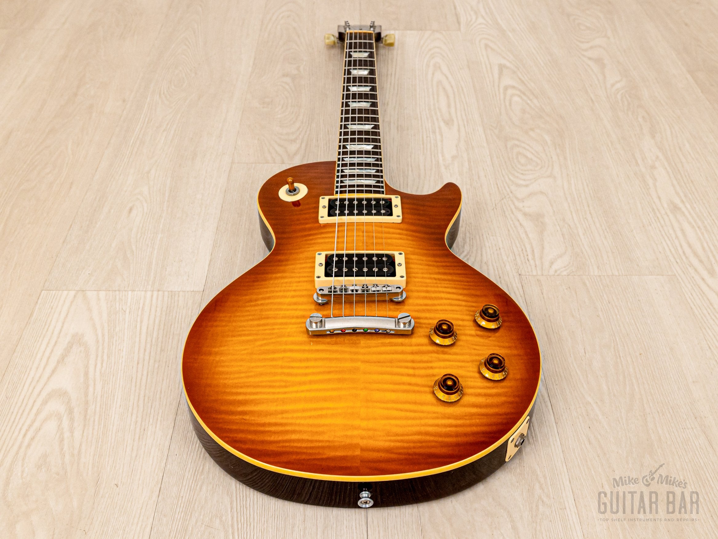 1991 Burny RLG '59 Model Standard Flame Top w/ 50s-Style Neck & VH-1 PAFS, Japan Fernandes