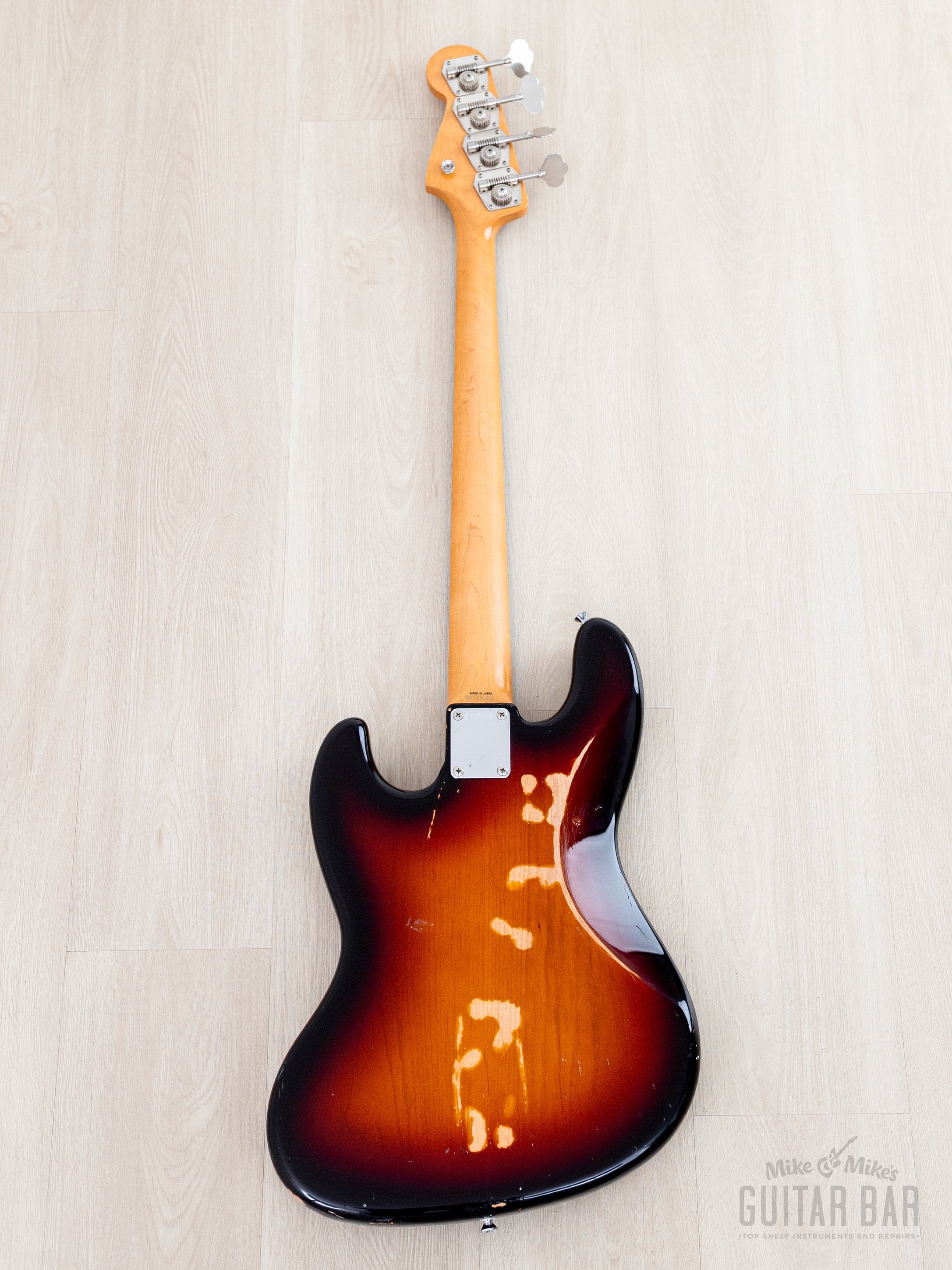 1989 Fender Jazz Bass '62 Vintage Reissue JB62-95 Sunburst Lacquer w/