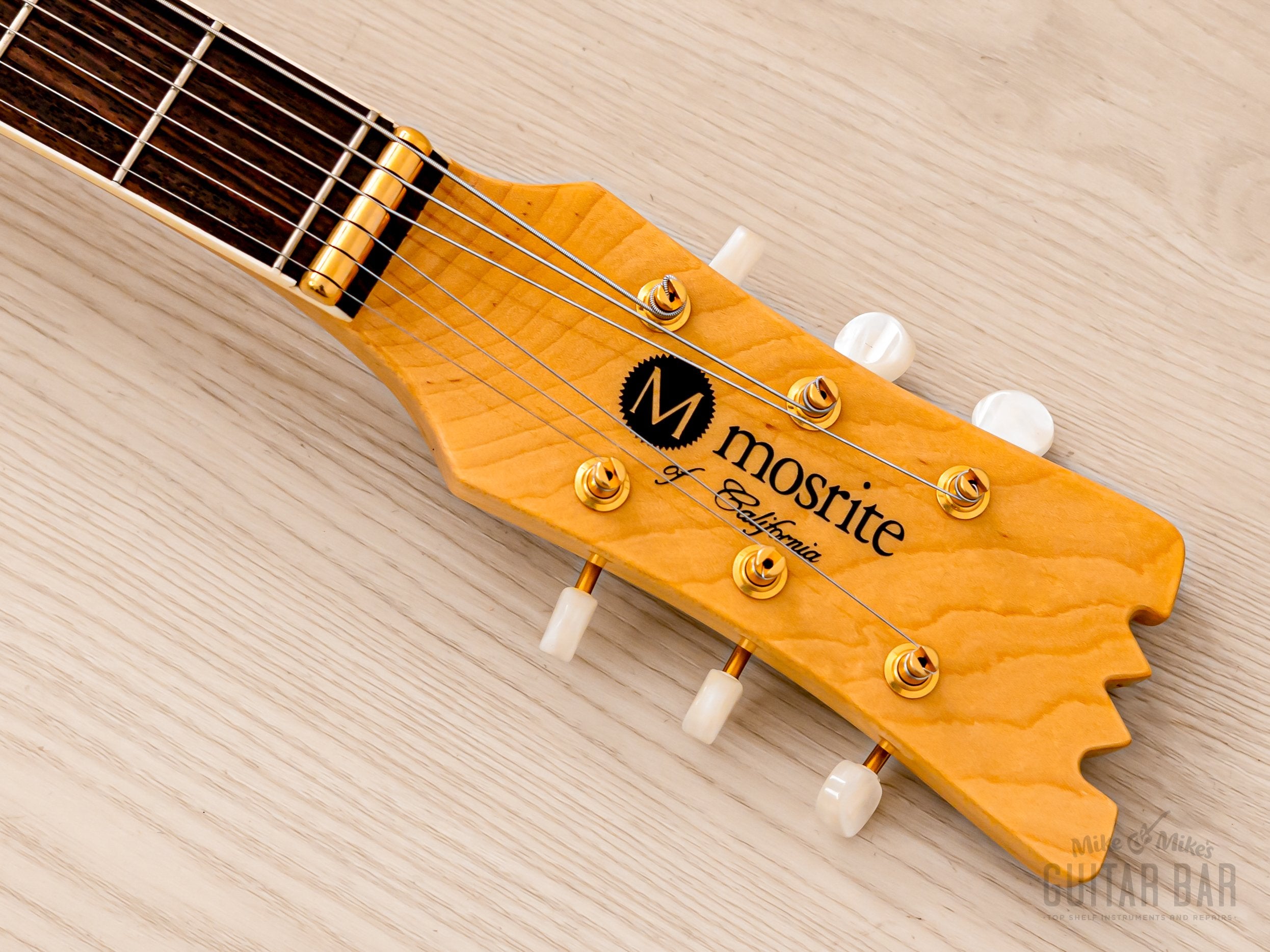 2000s Mosrite Ventures Model Super Custom '65 Pearl White w/ Gold Hard