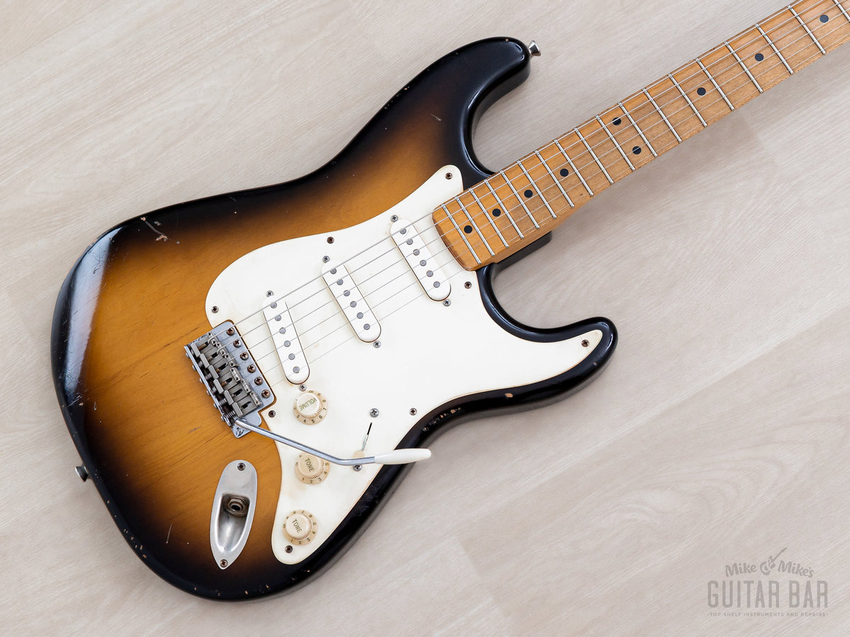 2018 Danocaster S-style '56 Sunburst Relic, front angled view