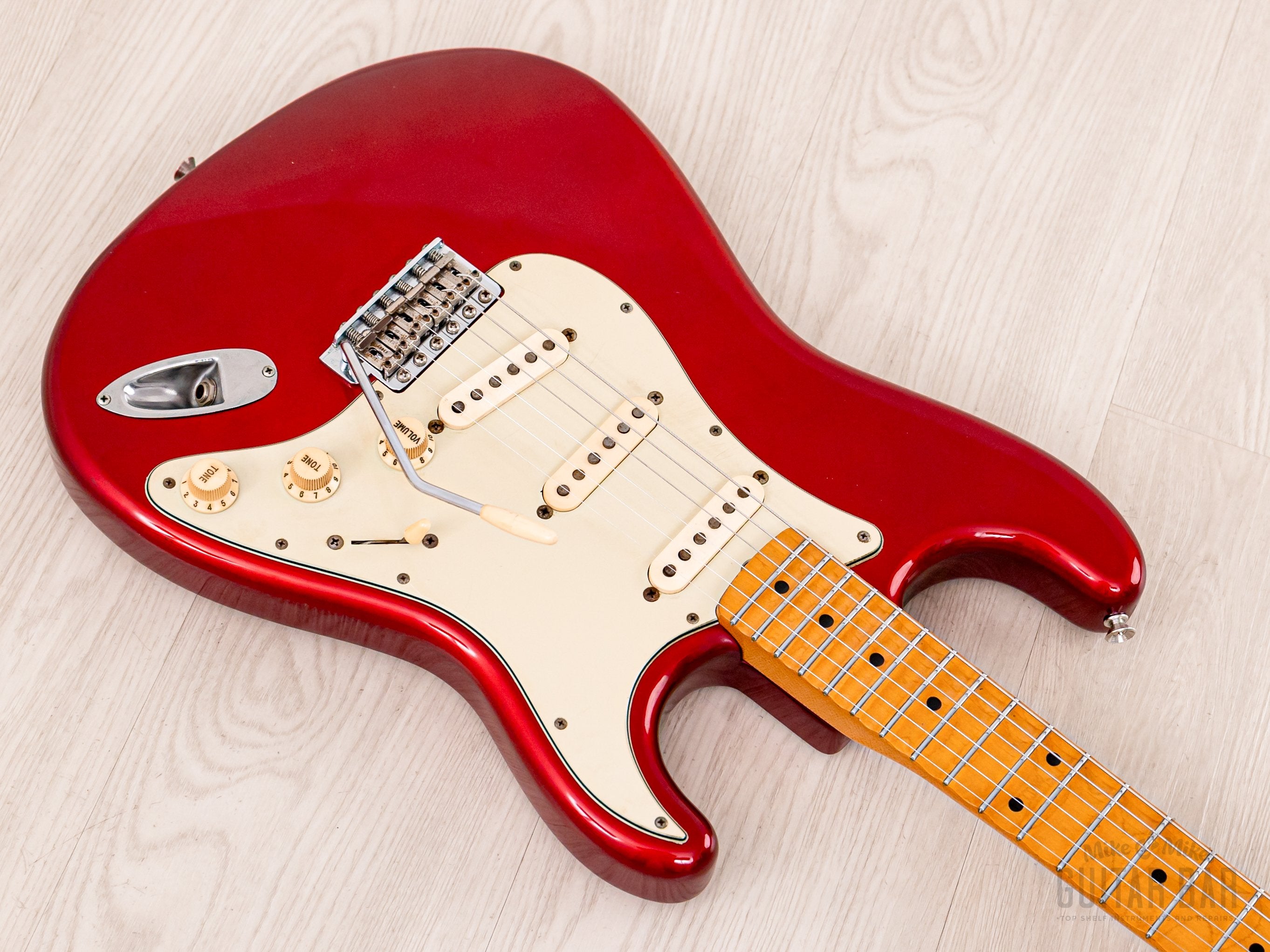 1992 Fender Order Made Stratocaster Yngwie-Spec Candy Apple Red w/ Scalloped Fretboard, Japan MIJ Fujigen