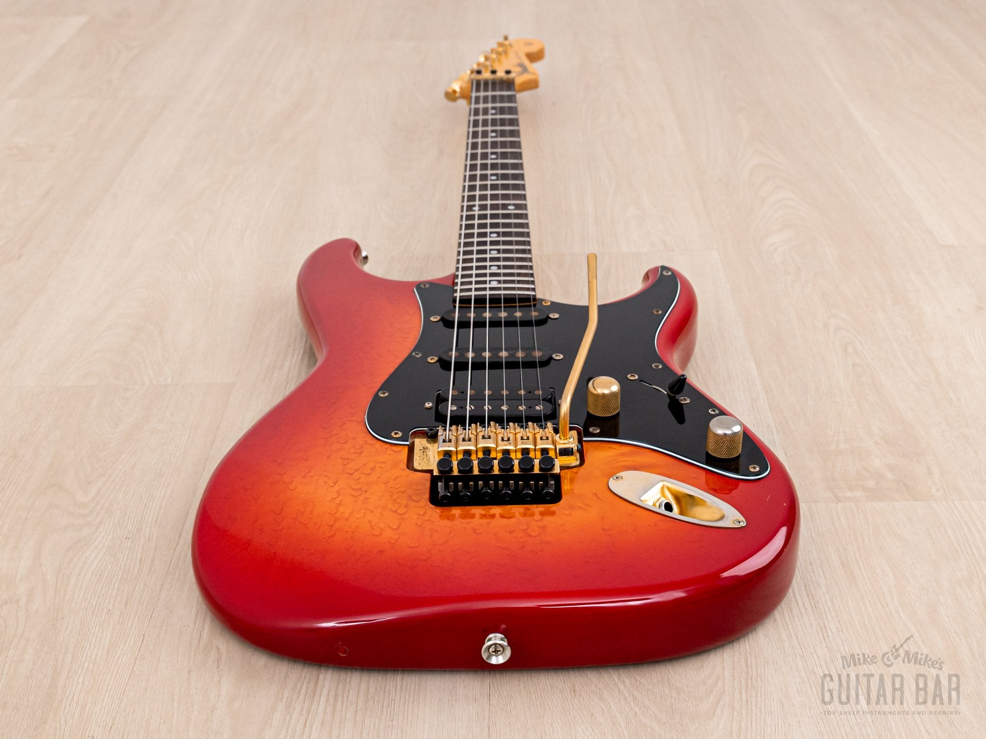 1988 Fender Pro Feel Stratocaster STR75 SSH Cherry Red