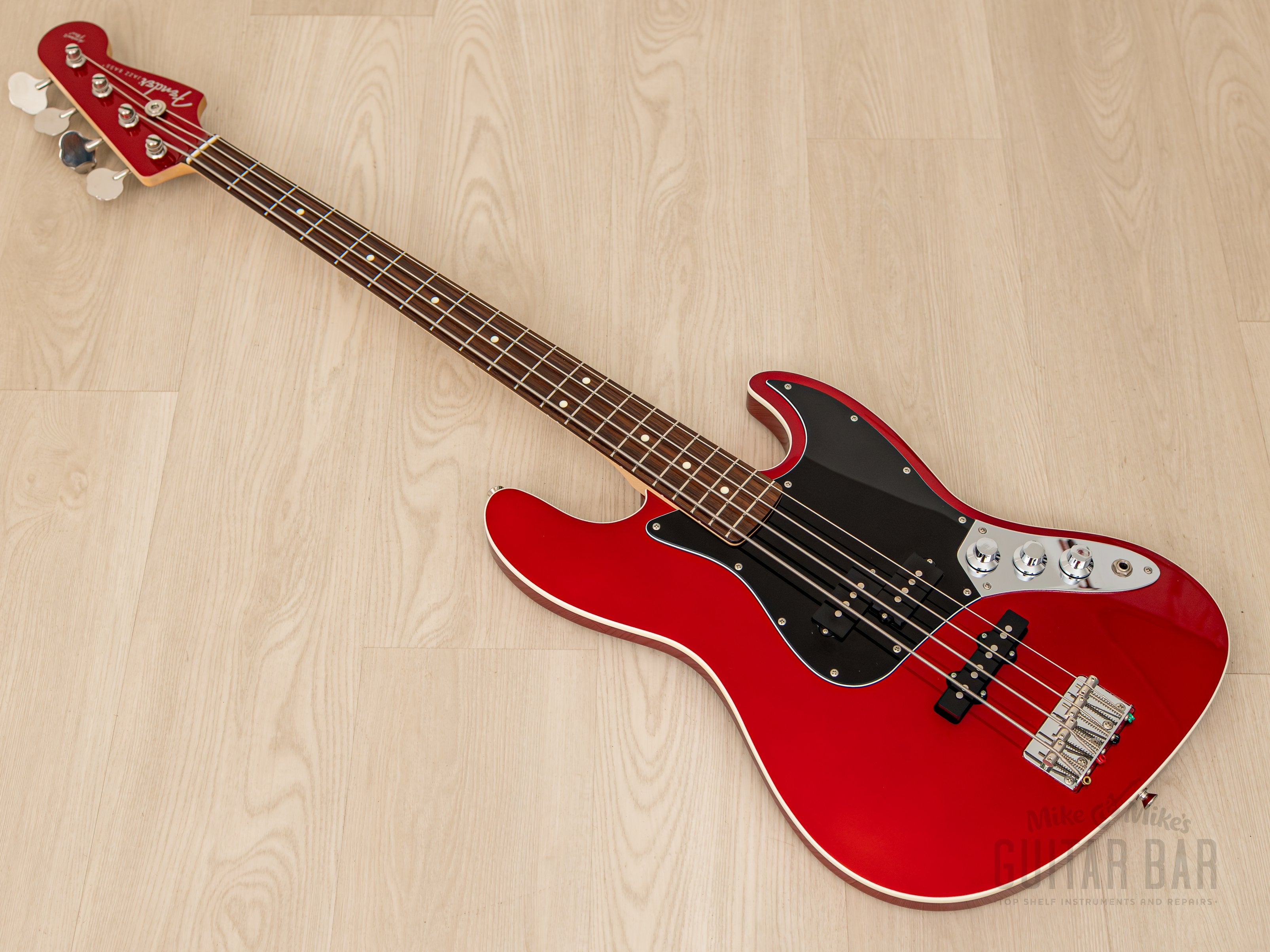 2020 Fender Aerodyne II Jazz Bass Candy Apple Red, Mint Condition w/ Tags,  Japan MIJ