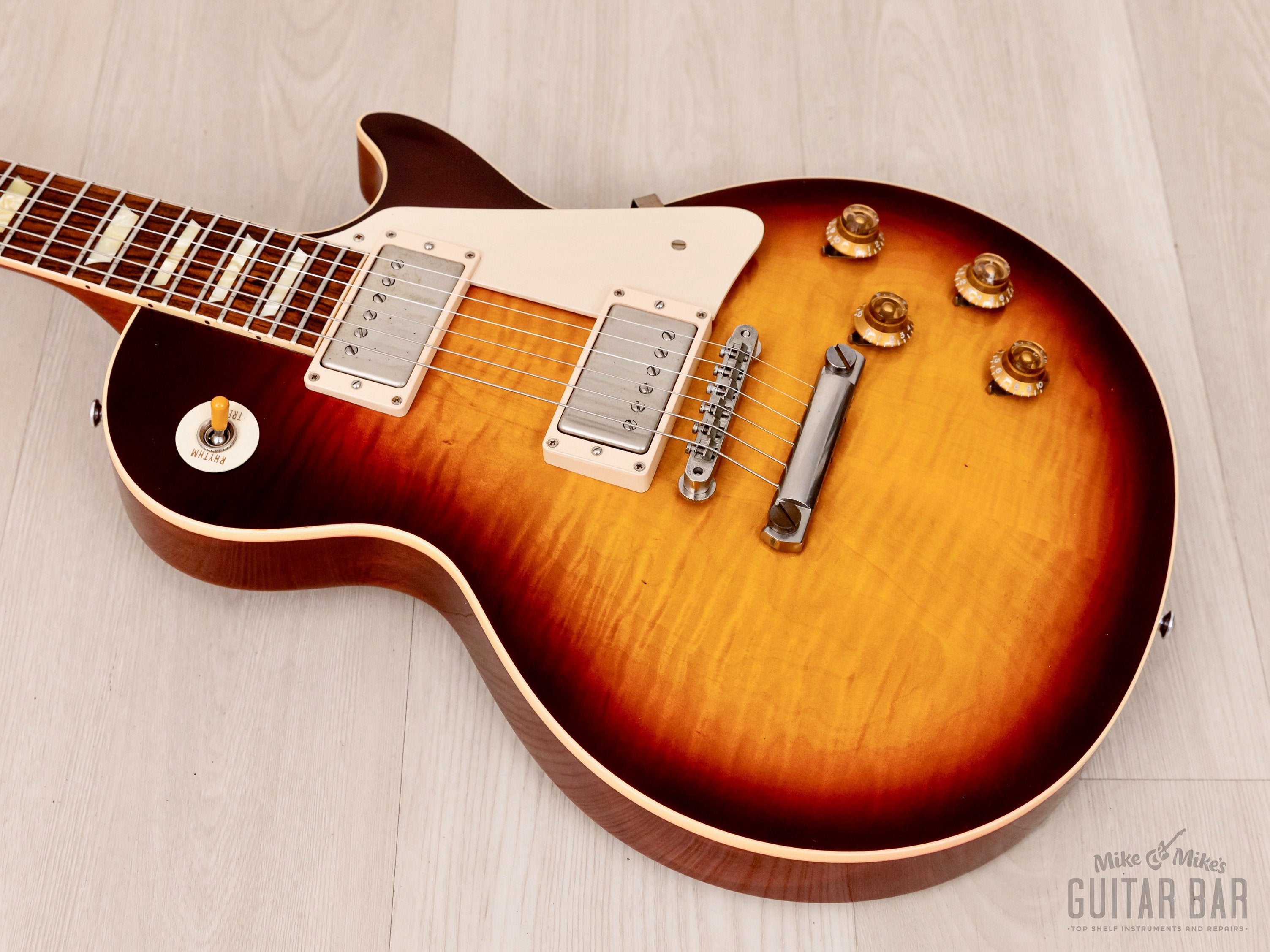 2013 Gibson Custom Shop Historic 1959 Les Paul Standard R9 Bourbon Burst w/ Case, COA, Tags