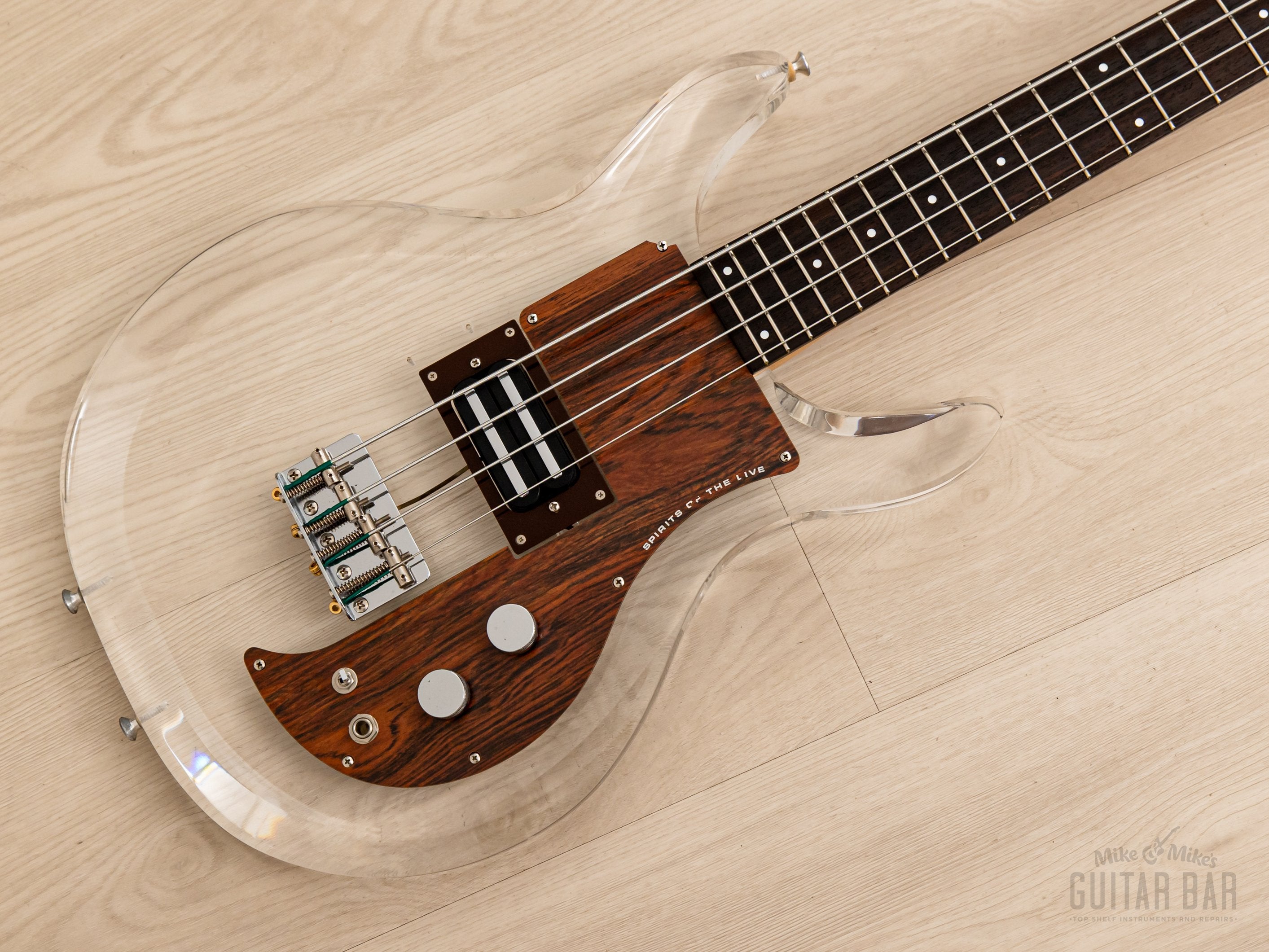 1990 Greco APB-1000 Dan Armstrong-Style Vintage Lucite Short Scale Bass  Guitar, Near-Mint, Japan Fujigen