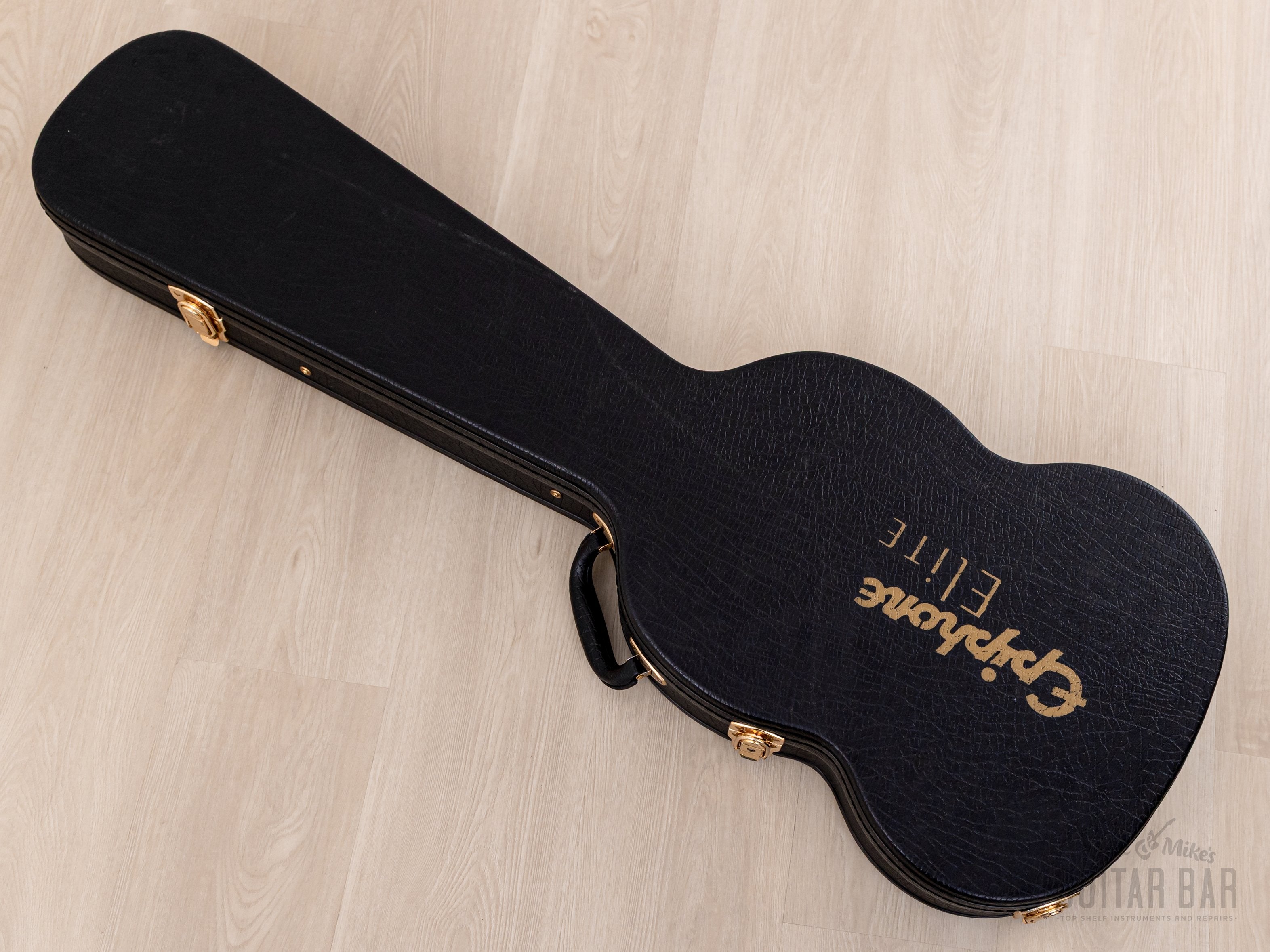 2002 Epiphone Elite EB-3 Short Scale Bass Ebony w/ Open Book Headstock, GIbson USA Pickups, Case & Hangtag, Japan