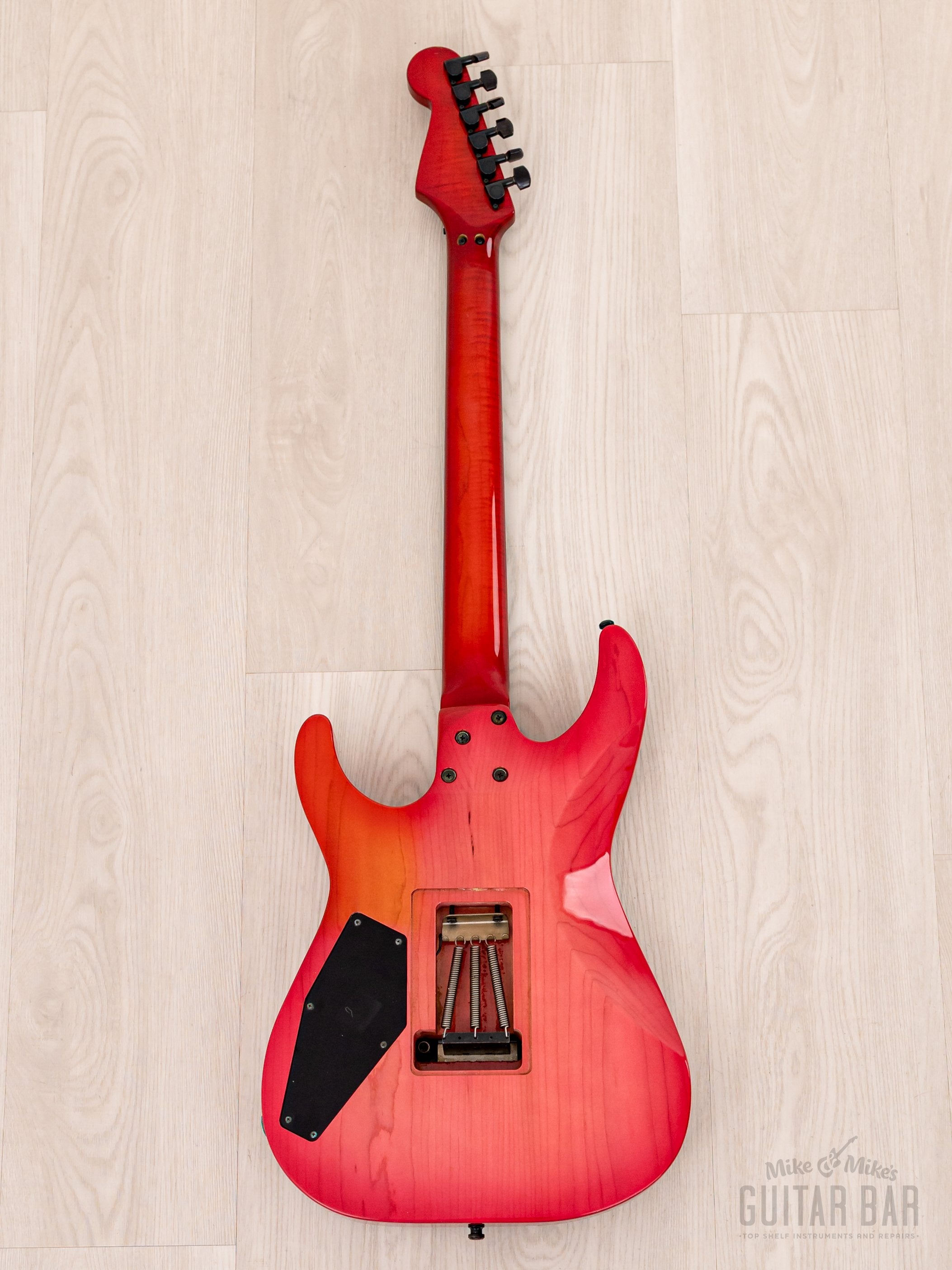 1980s ESP Custom Shop “T. Shibahara” Vintage Superstrat Pink Sunburst w/ Floyd Rose, Dimarzio & Case