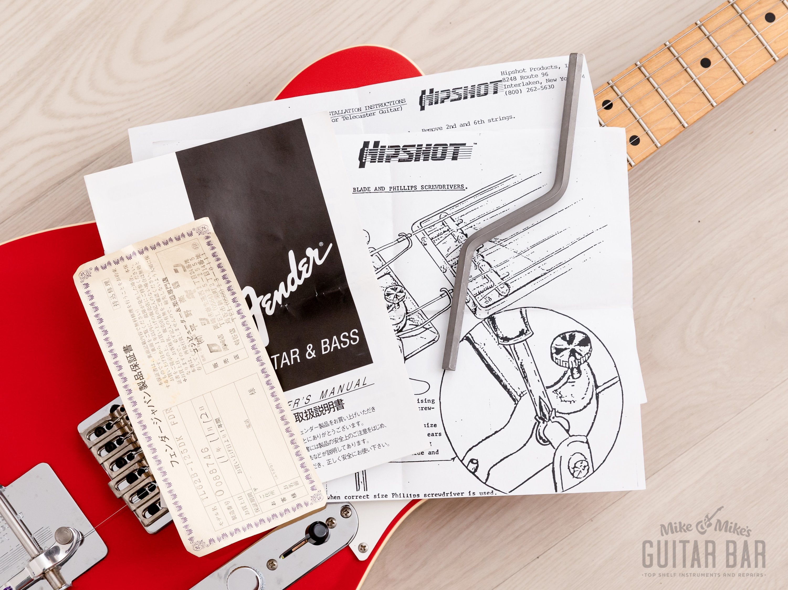 2000 Fender '62 Telecaster Custom Nashville Dr. K TL62B-125DK Fiesta Red w/ B-Bender, Hangtags, Japan CIJ