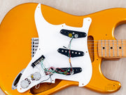 1991 Fender Order Made Yngwie Malmsteen Strat Gold, pickguard lifted