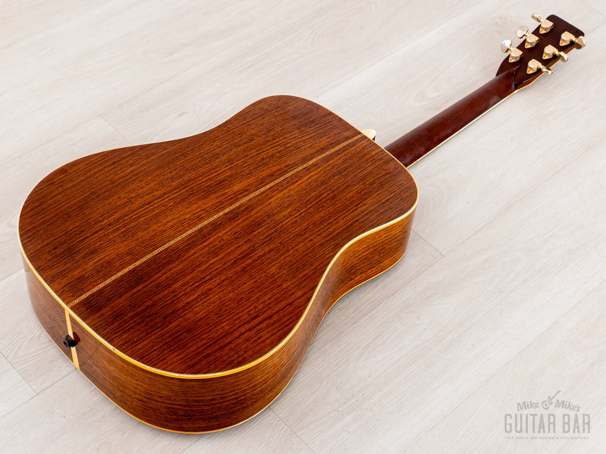 1971 Martin D-41 - back angle with neck