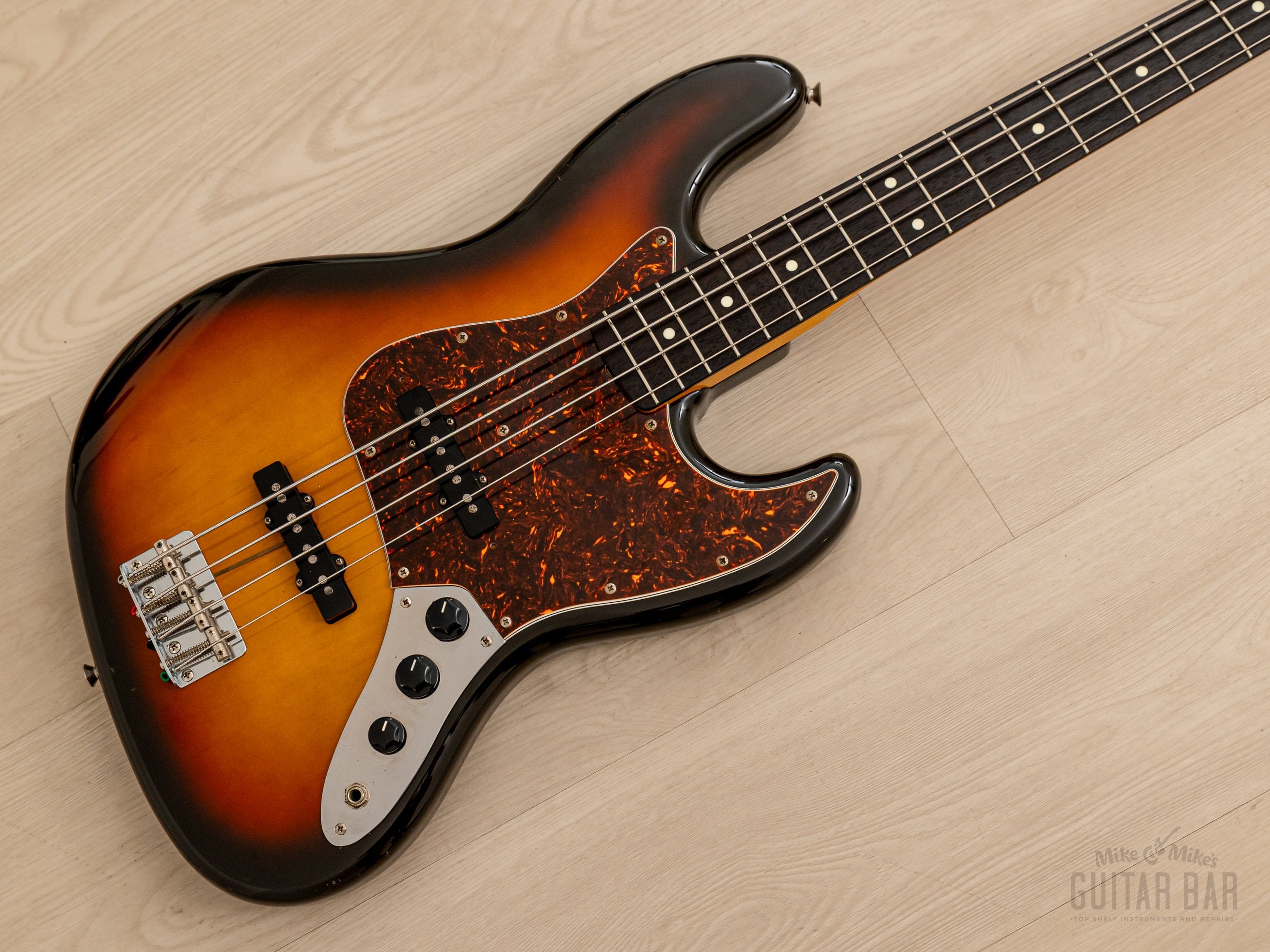 1988 Fender Jazz Bass ‘62 Vintage Reissue JB62-60 Sunburst, Japan MIJ  Fujigen