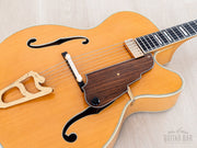 Carlo Greco top close-up with f-holes, pickguard and bridge