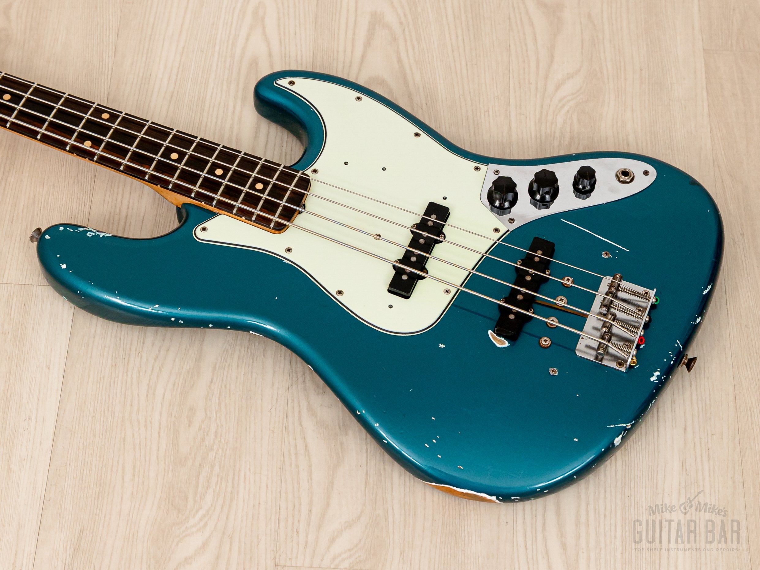 1962 Fender Jazz Bass Pre-CBS Vintage Bass Lake Placid Blue w/ Case