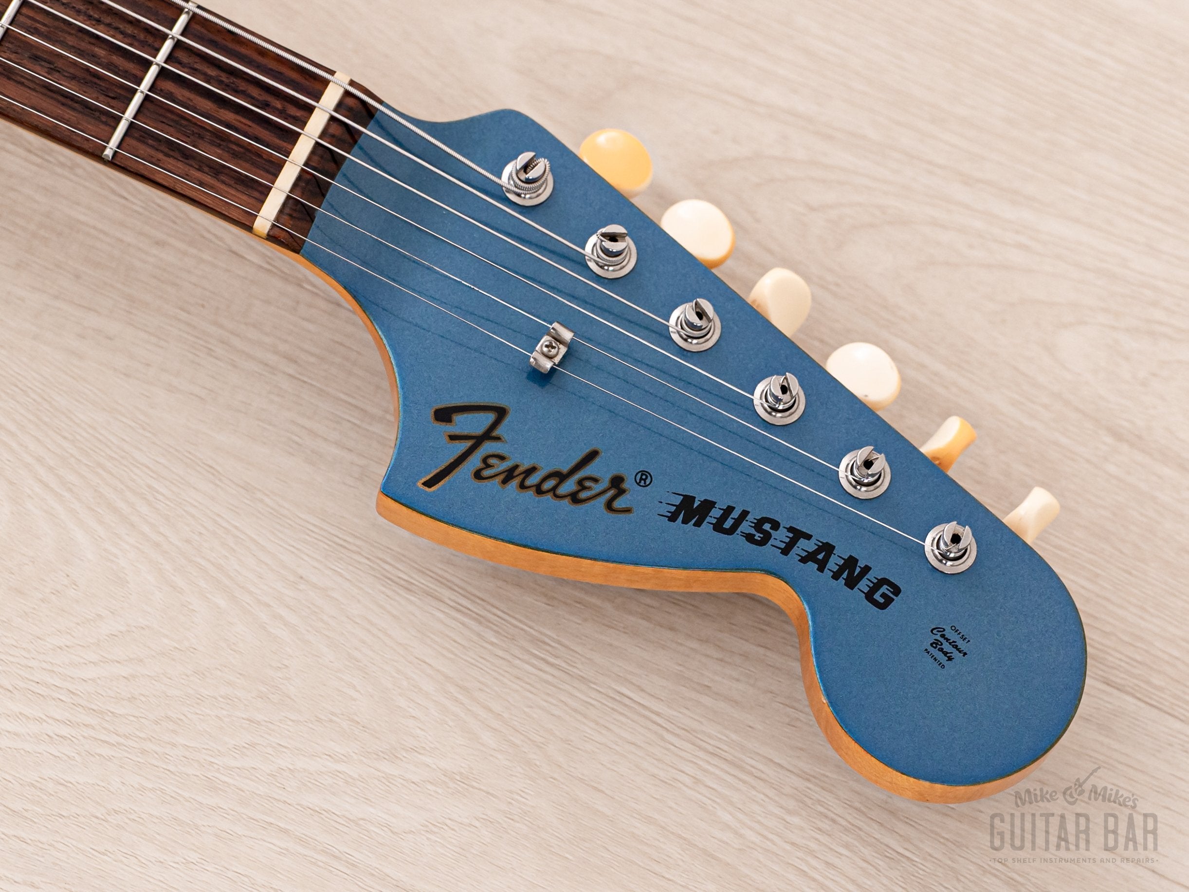 2008 Fender Mustang '73 Vintage Reissue MG73-CO Competition Burgundy (Blue) + Headstock, Cobain-Spec, Japan CIJ