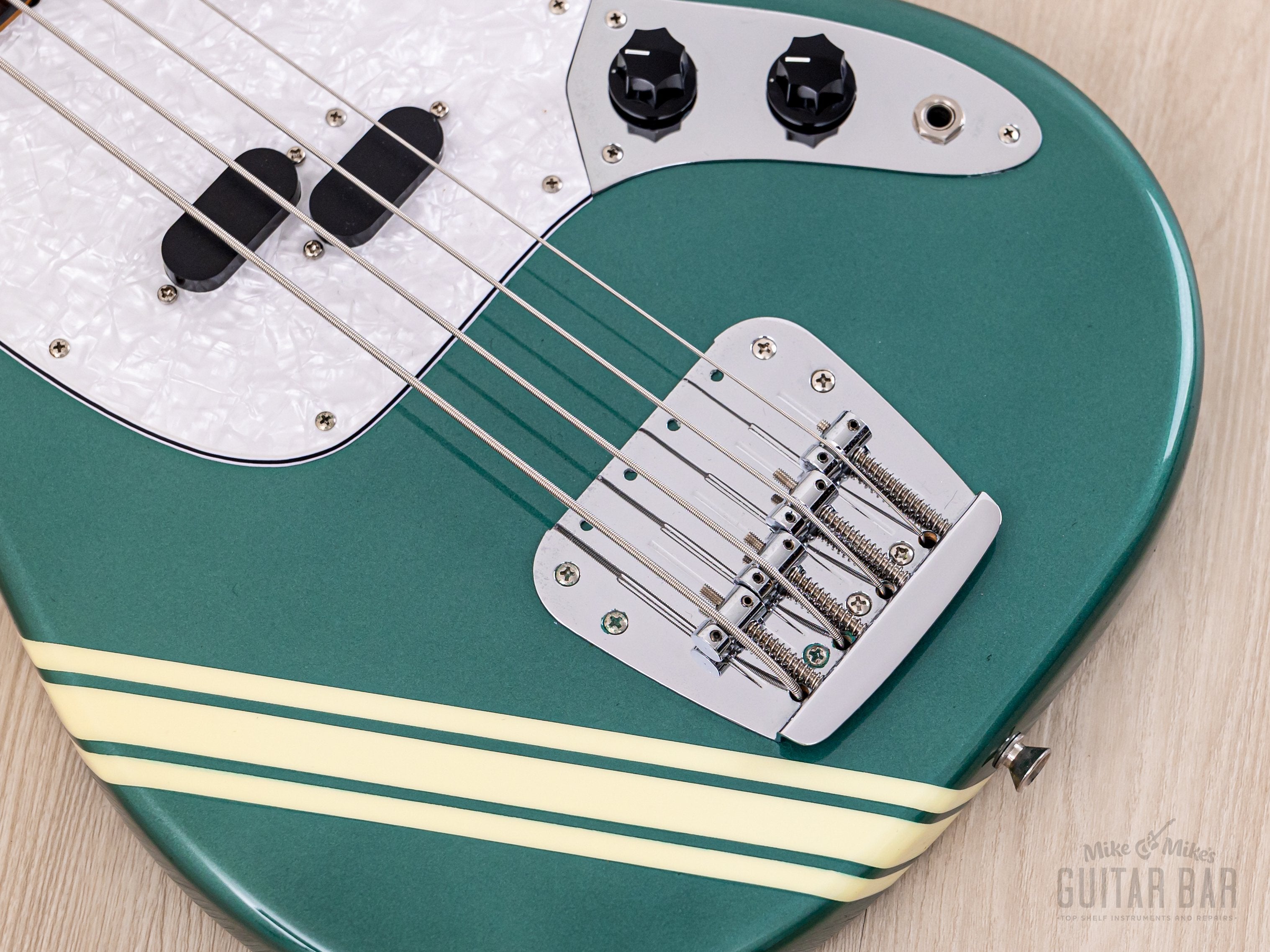 2002 Fender Competition Mustang Bass '69 Vintage Reissue MB98-75SD/CO Ocean Turquoise w/ Hangtags, Japan CIJ