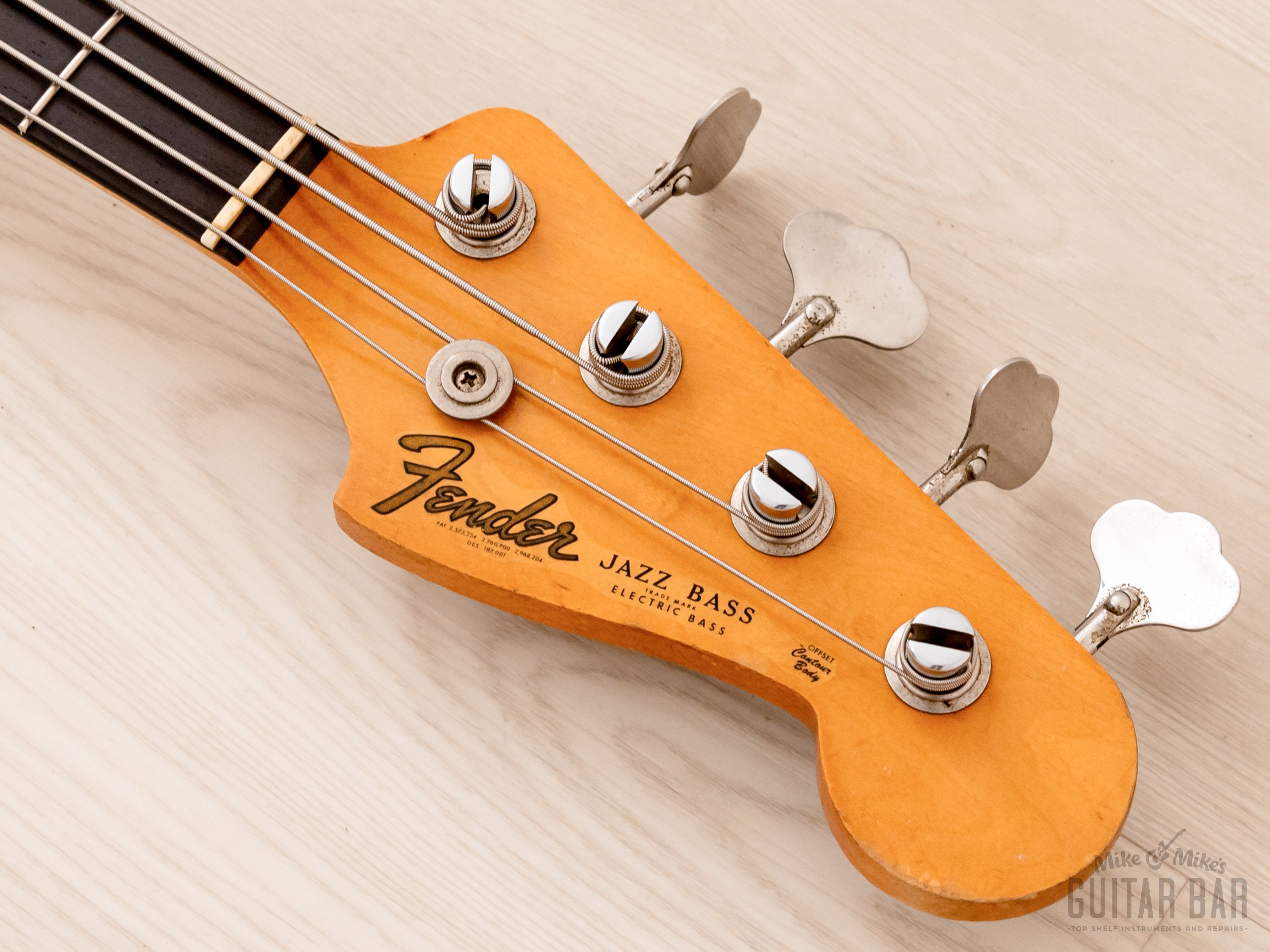 1963 Fender Jazz Bass Pre-CBS Vintage Bass Sunburst w/ Case
