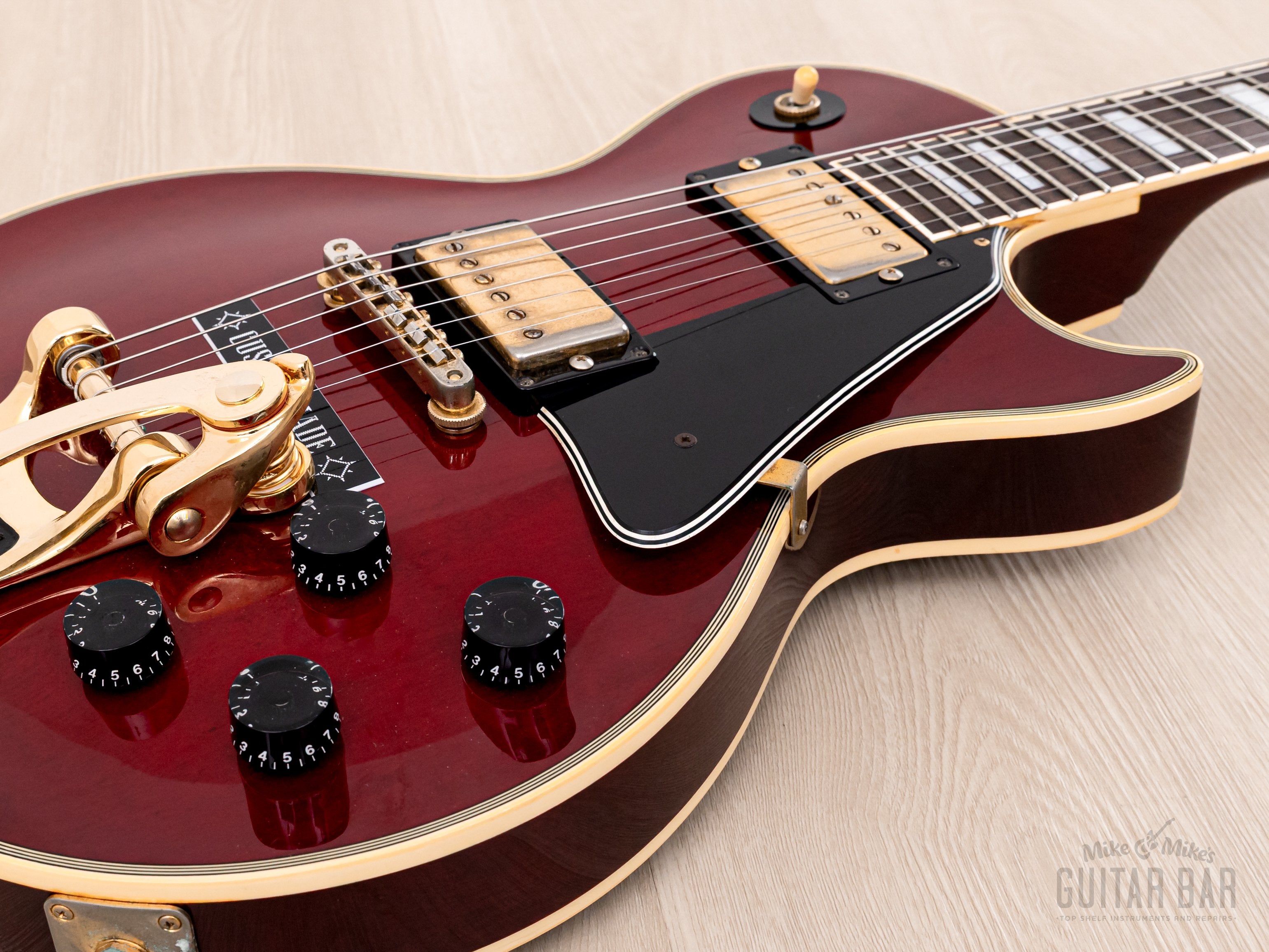 1988 Orville By Gibson Les Paul Custom Wine Red w/ Bigsby, Bill Lawrence Pickups & Case