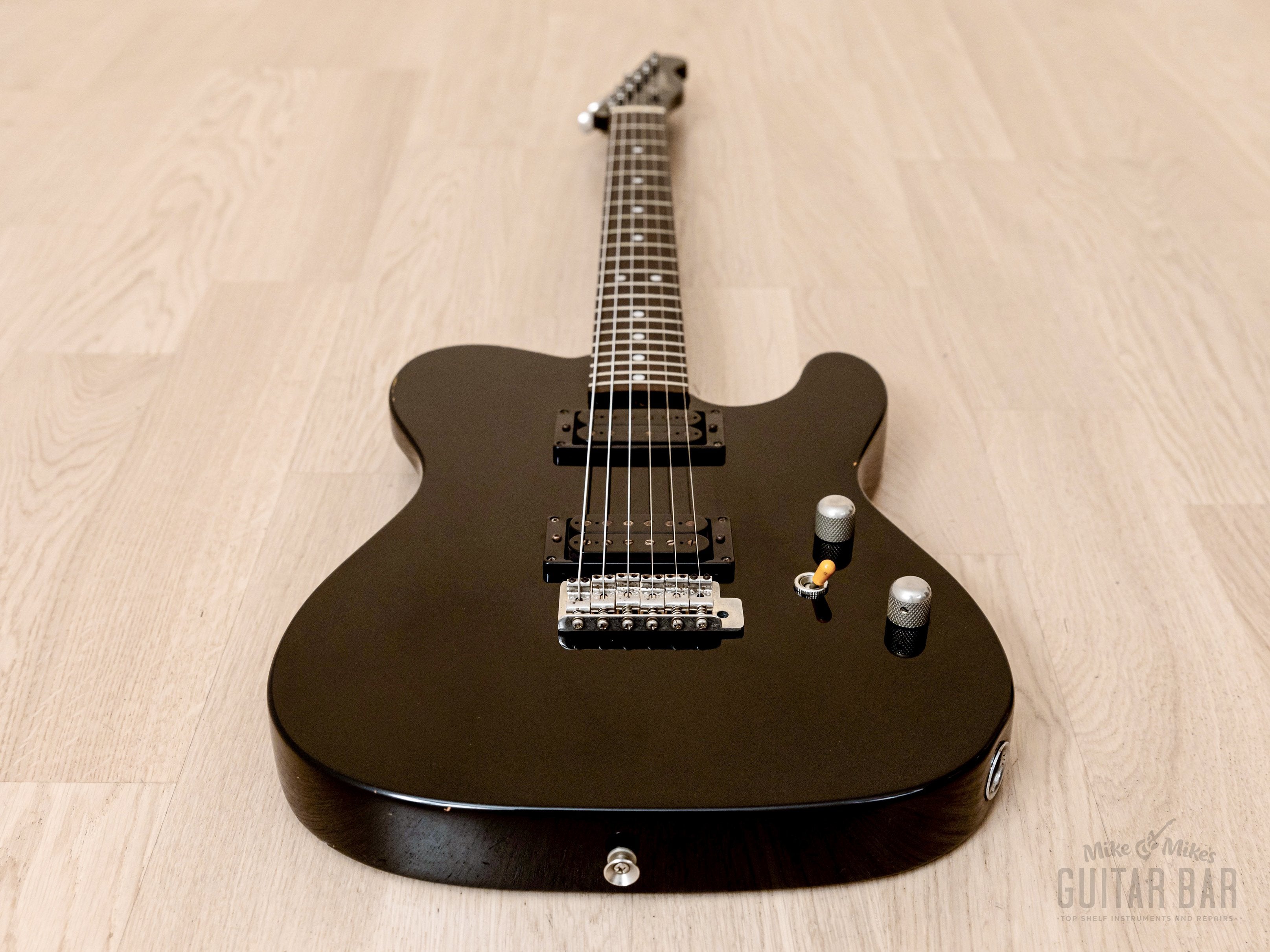 1982 Tokai Breezysound TE-60 HH T-Style Vintage Electric Guitar Black, Non-Catalog w/ Vibrato, Japan