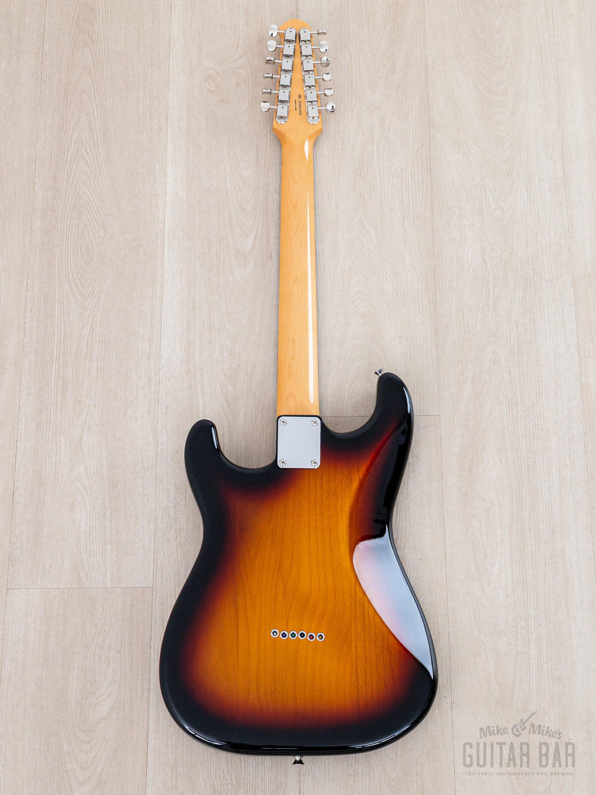 2024 Fender Stratocaster XII 12-string Sunburst, full back view