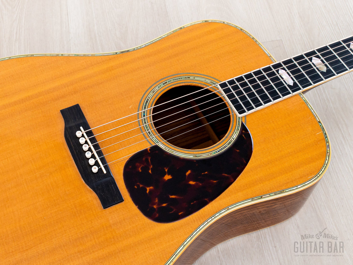 1971 Martin D-41 - abalone rosette and pickguard