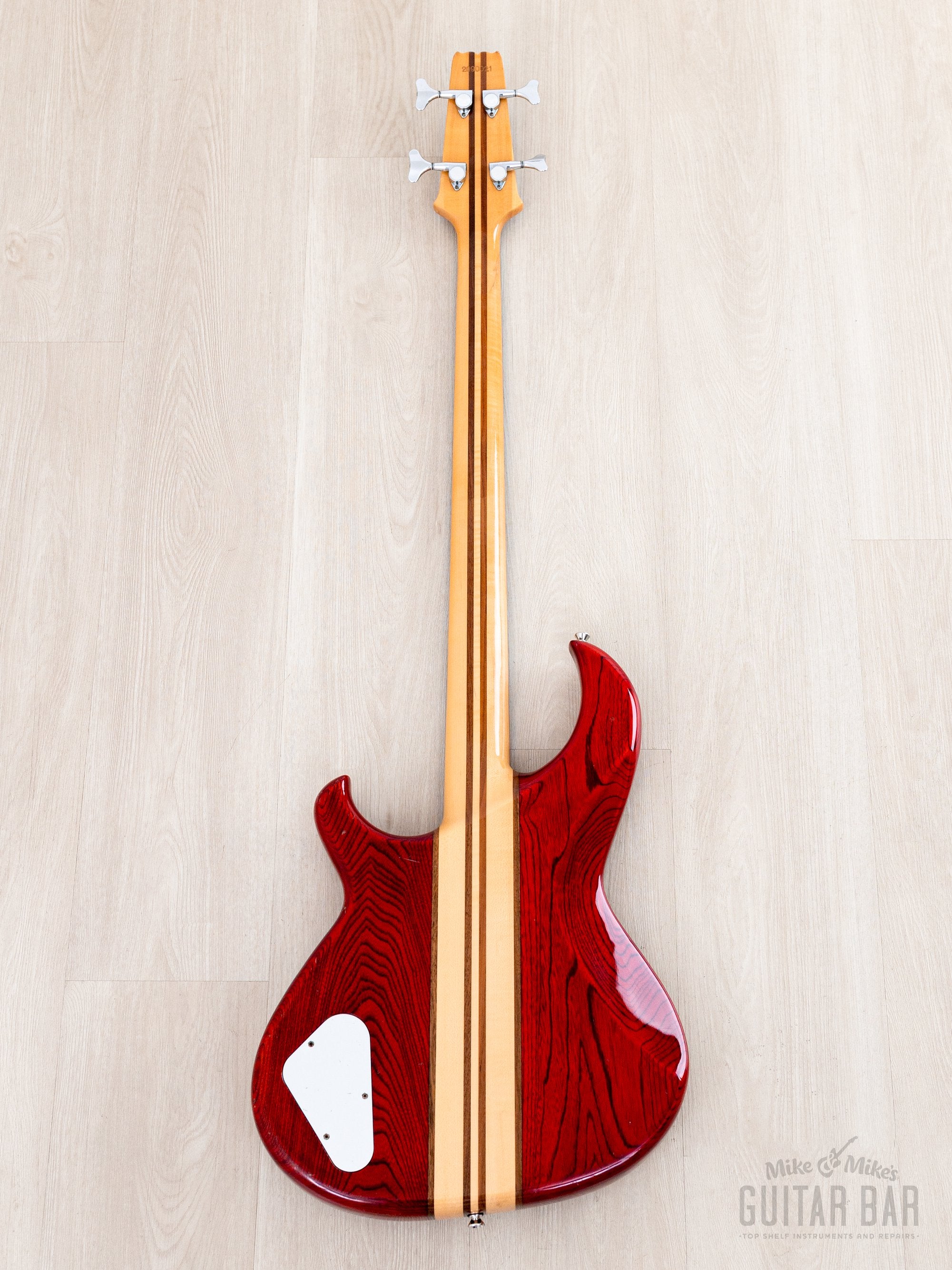 1982 Aria Pro II SB-R60 PR Vintage Neck Through Bass Padauk Red, Near-