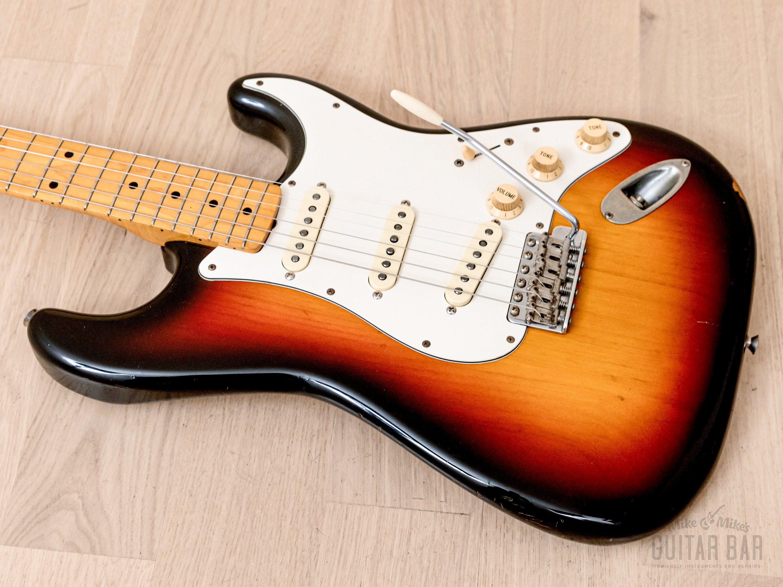 1980s Fender Stratocaster Partscaster ST57 & ST62 Sunburst w/ USA Pickups, Japan MIJ Fujigen