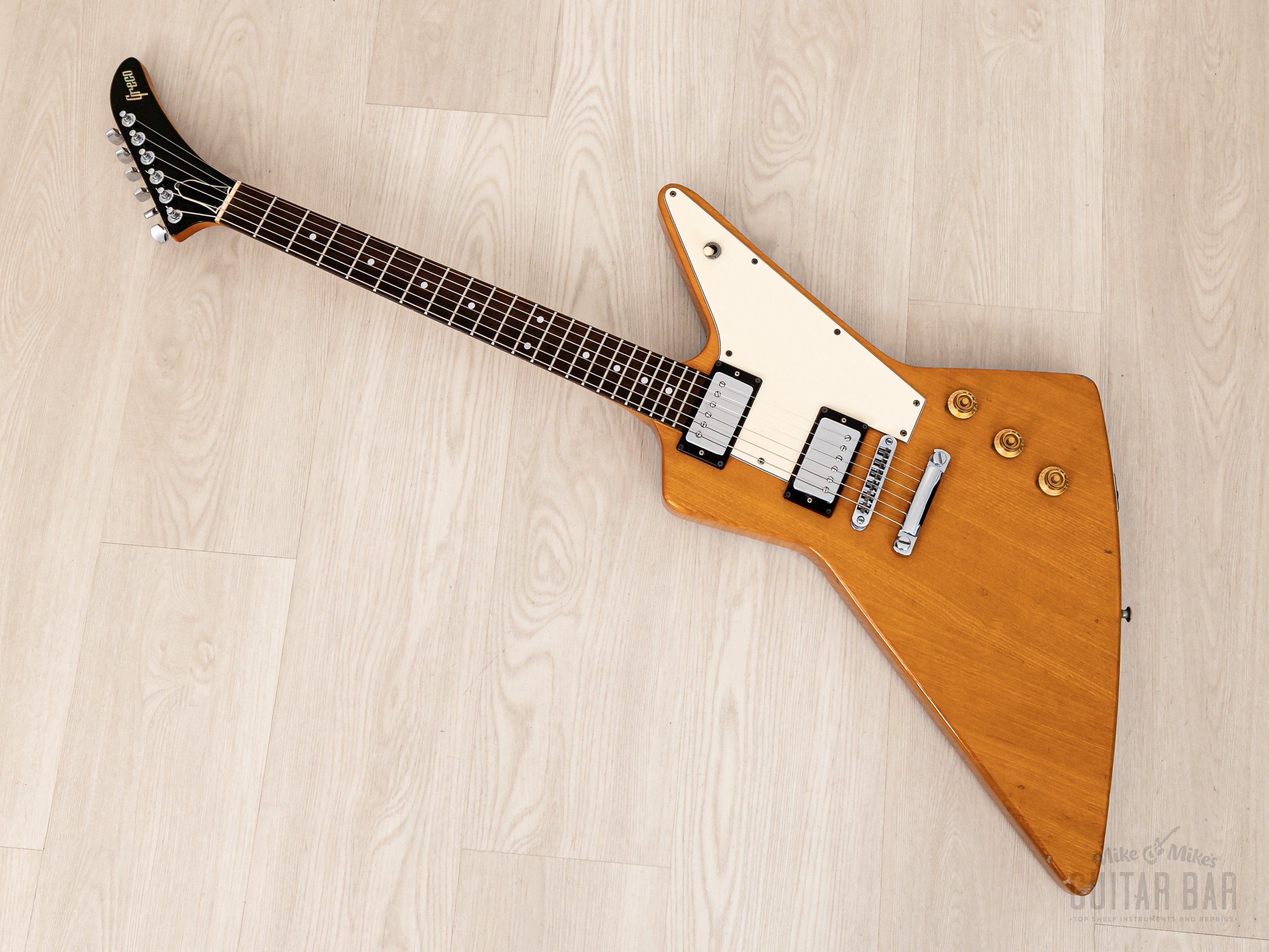 1978 Greco EX800 Explorer Vintage Electric Guitar, Destroyer 2459 w/ Case, Japan Fujigen