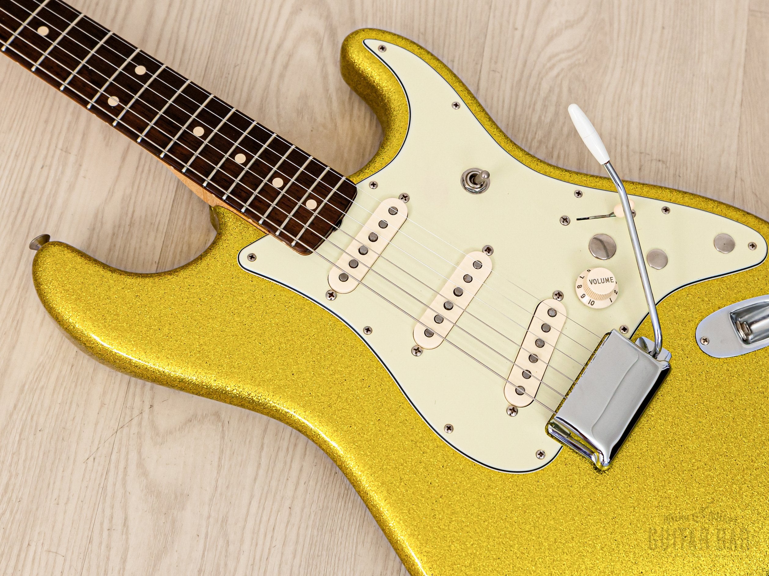 2011 Fender Custom Shop Dick Dale Stratocaster Chartreuse Sparkle, Mint w/ Case, Tags, COA