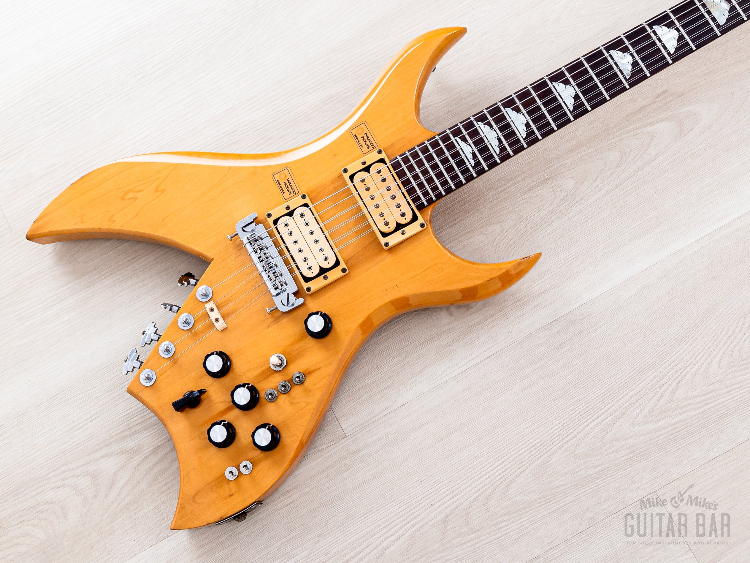 1980 Greco BB-1800 Bich Vintage 10-String Neck Through Guitar Natural