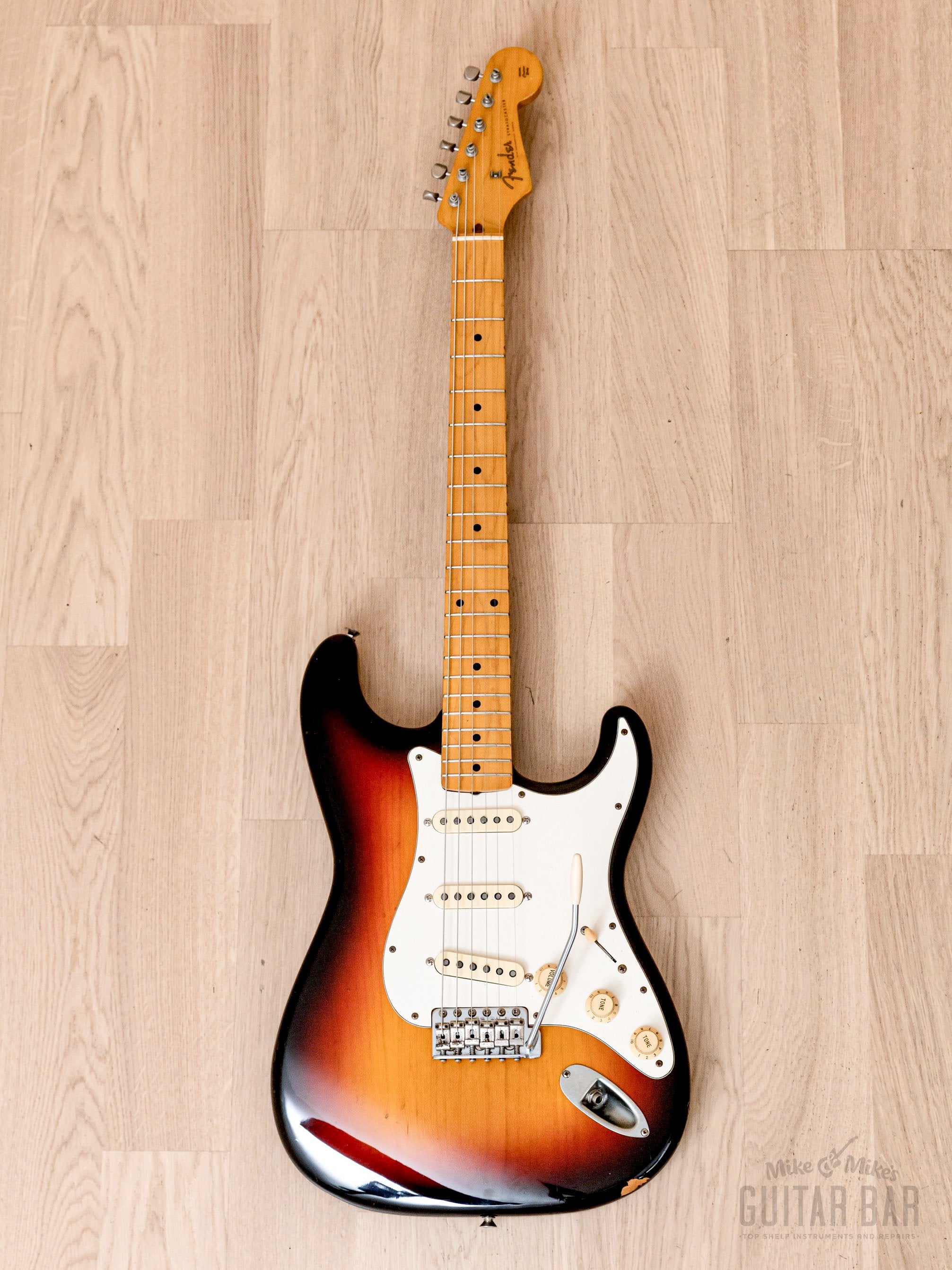 1980s Fender Stratocaster Partscaster ST57 & ST62 Sunburst w/ USA Pickups, Japan MIJ Fujigen