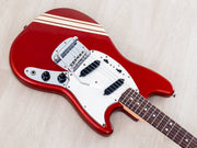 Mustang body top angle with competition stripes