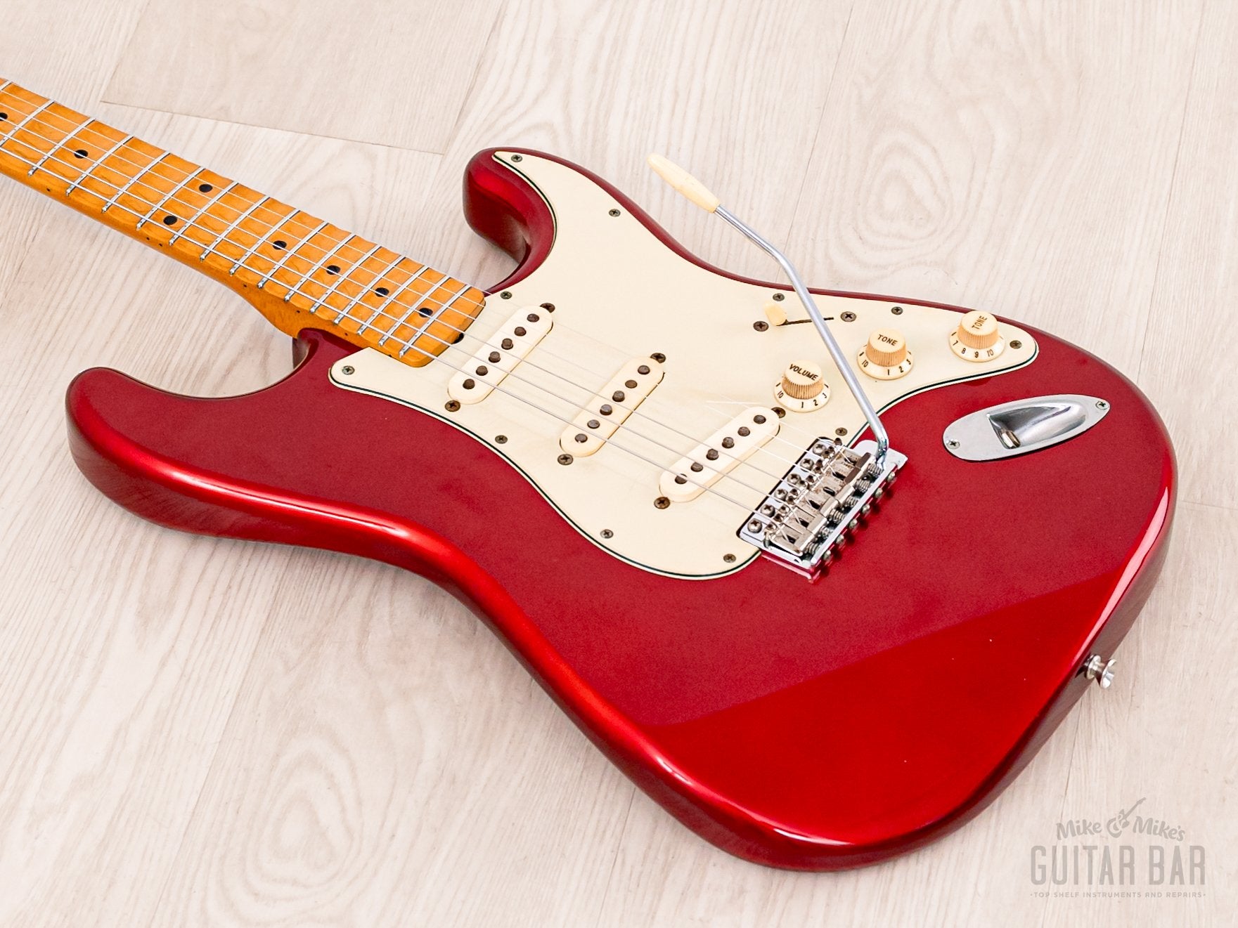 1992 Fender Order Made Stratocaster Yngwie-Spec Candy Apple Red w/ Scalloped Fretboard, Japan MIJ Fujigen