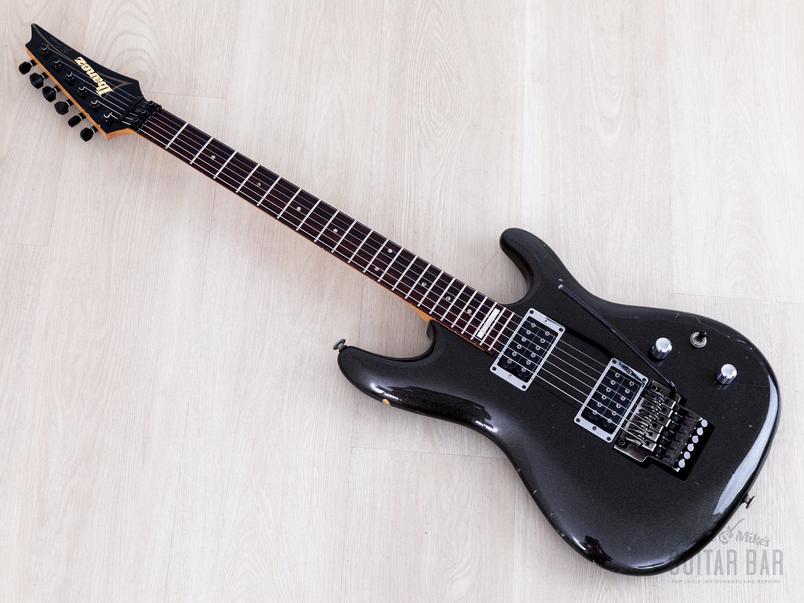ギター Ibanez JS1000BP Joe Satriani 1997 Ibanez JS1000-BP Joe Satriani Signature Black Pearl HH w/ DiMarzi