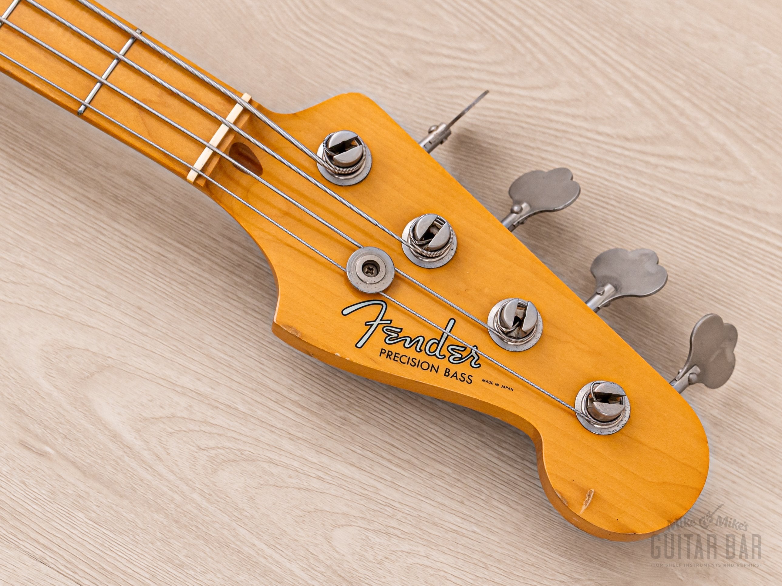 1982 Fender JV Precision Bass '57 Vintage Reissue PB57-95 Sunburst Lacquer w/ Fullerton USA Pickup, Japan MIJ Fujigen