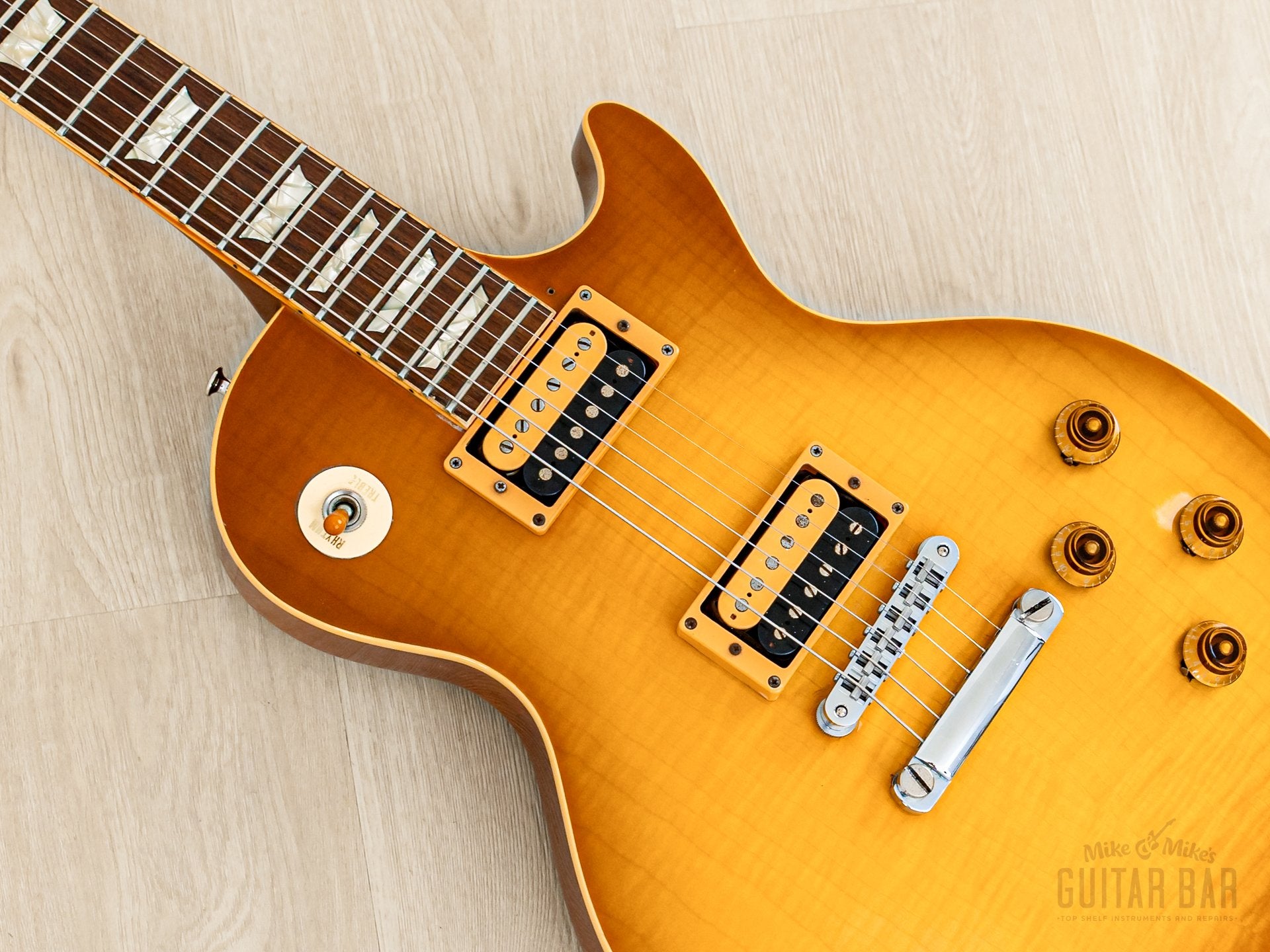 1990s Burny Super Grade RLG-75 '59 Model Burst Lemon Drop