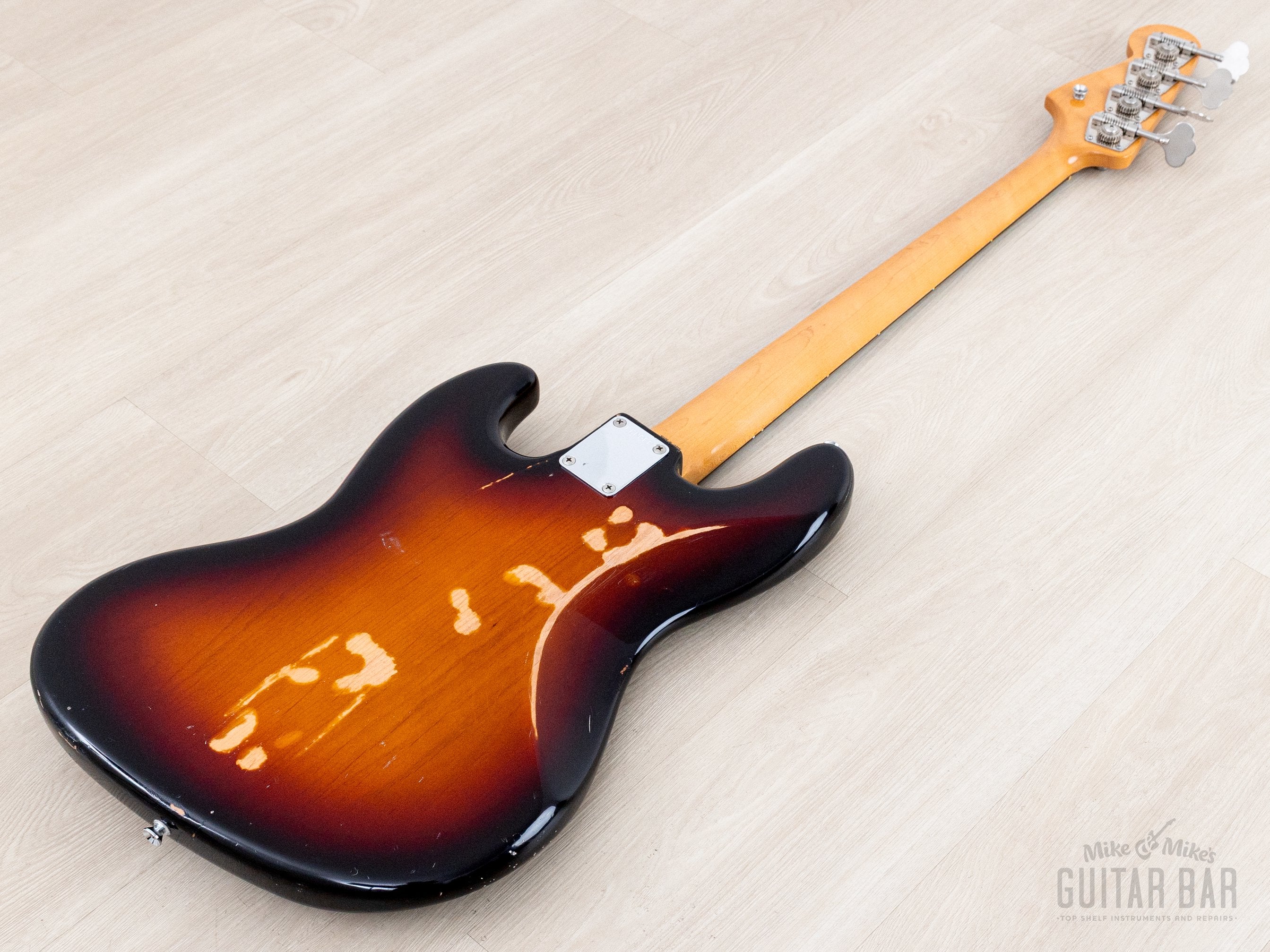 1989 Fender Jazz Bass '62 Vintage Reissue JB62-95 Sunburst Lacquer w/