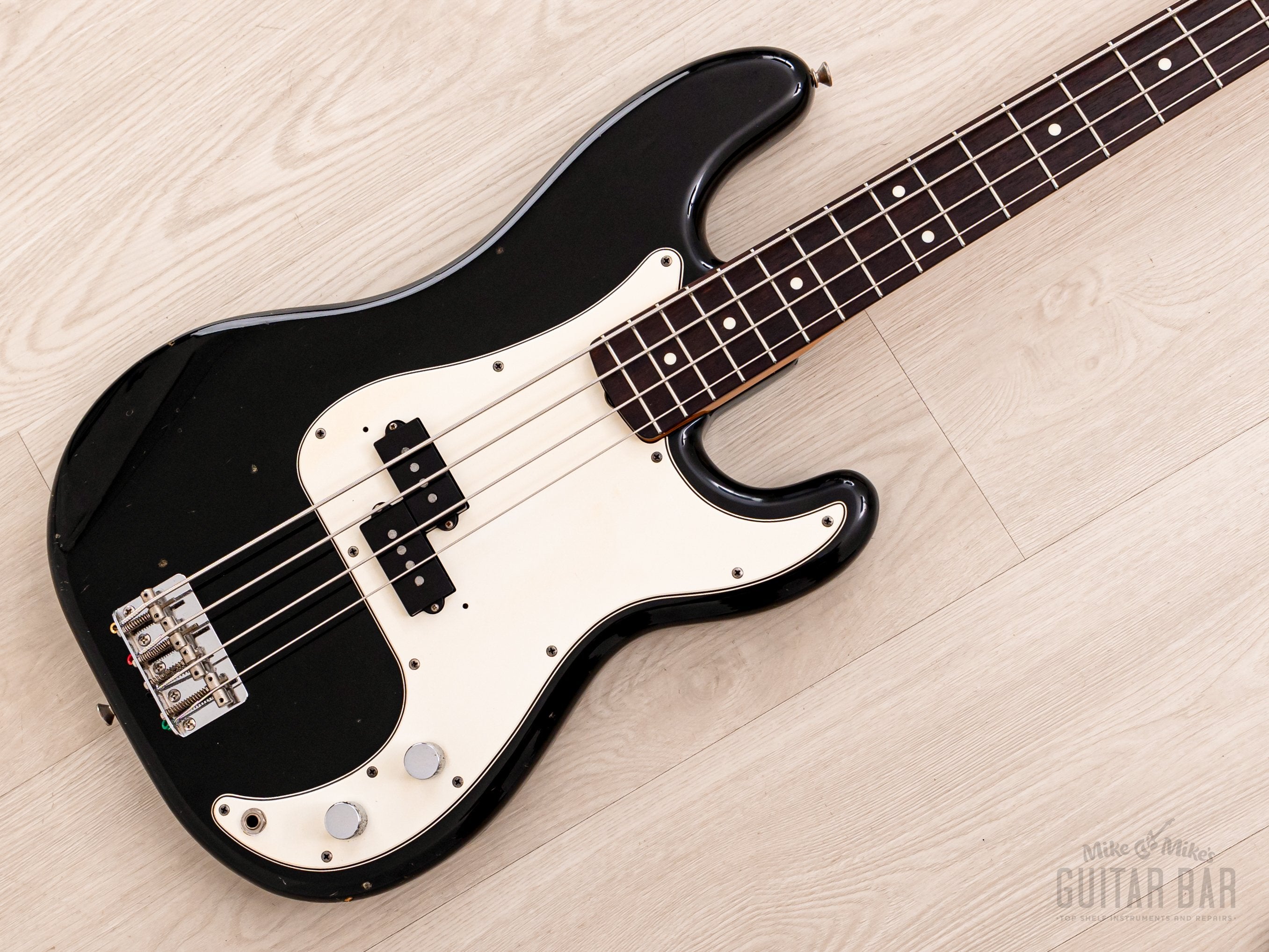 1984 Fender JV Precision Bass ‘62 Vintage Reissue PB62-80 Black, 100% Original, Japan MIJ Fujigen