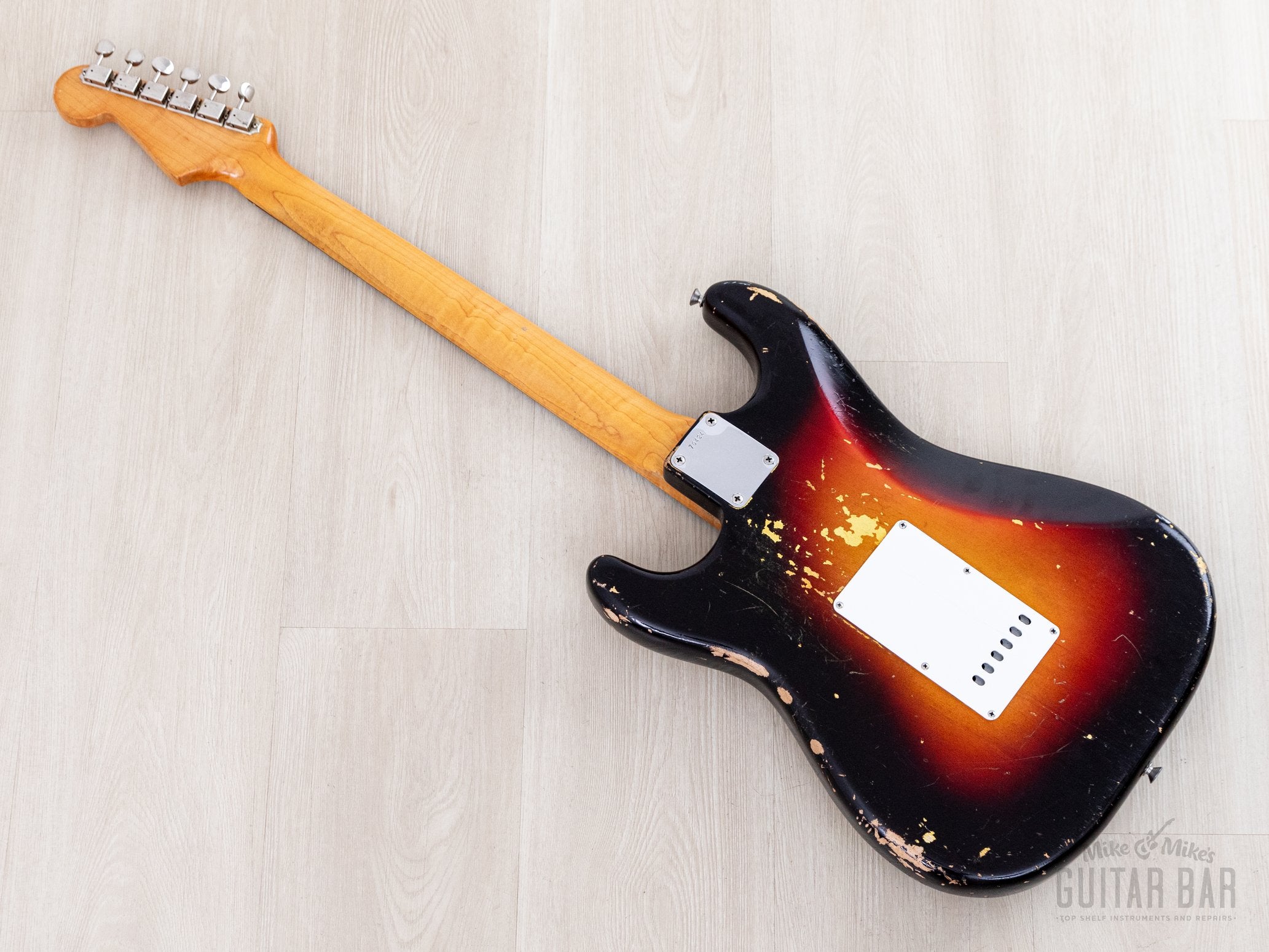 1961 Fender Stratocaster Vintage Guitar Sunburst Slab Board w/ Flame N