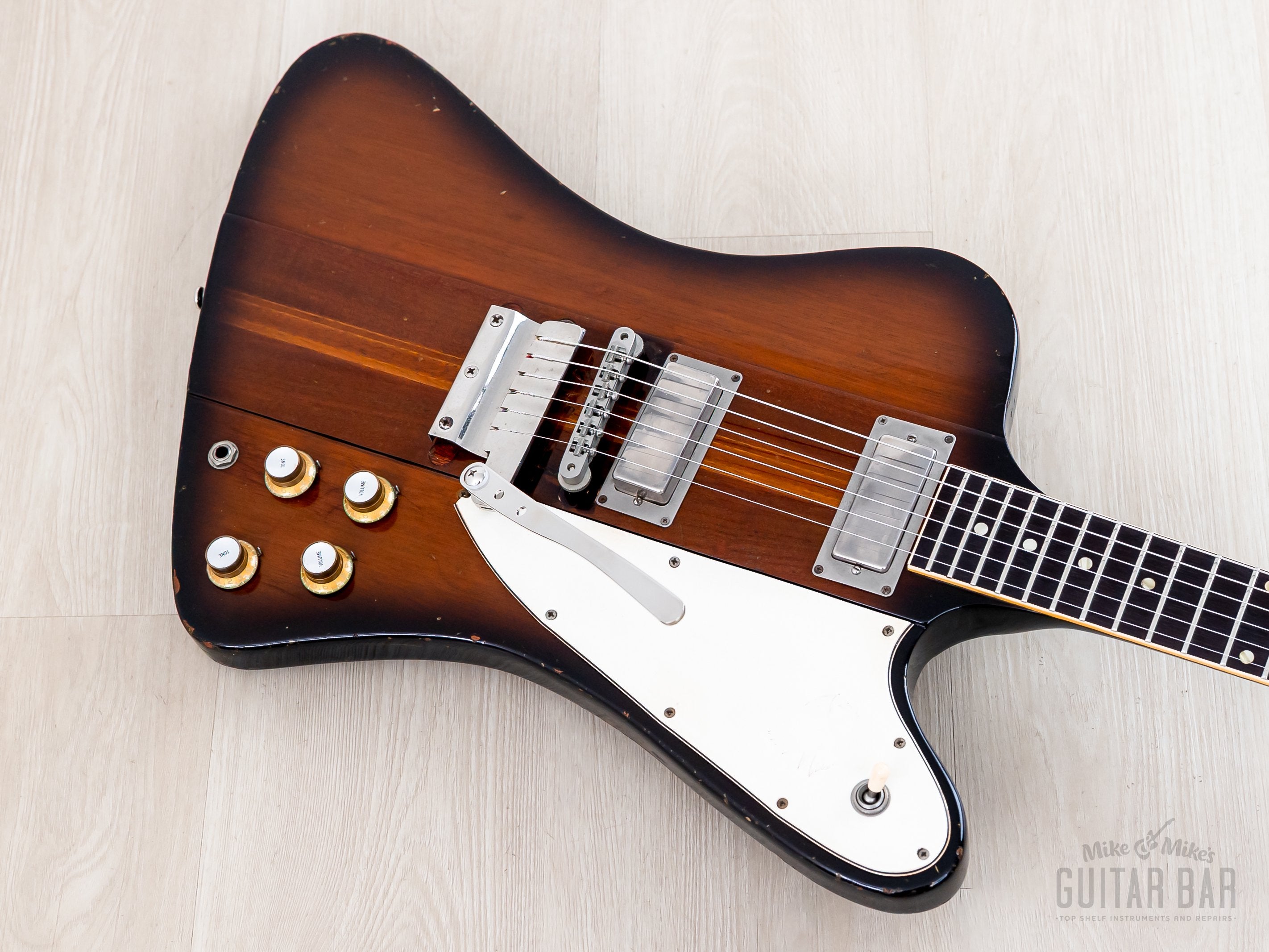 1964 Gibson Firebird III Vintage Neck Through Guitar Sunburst w/ Case