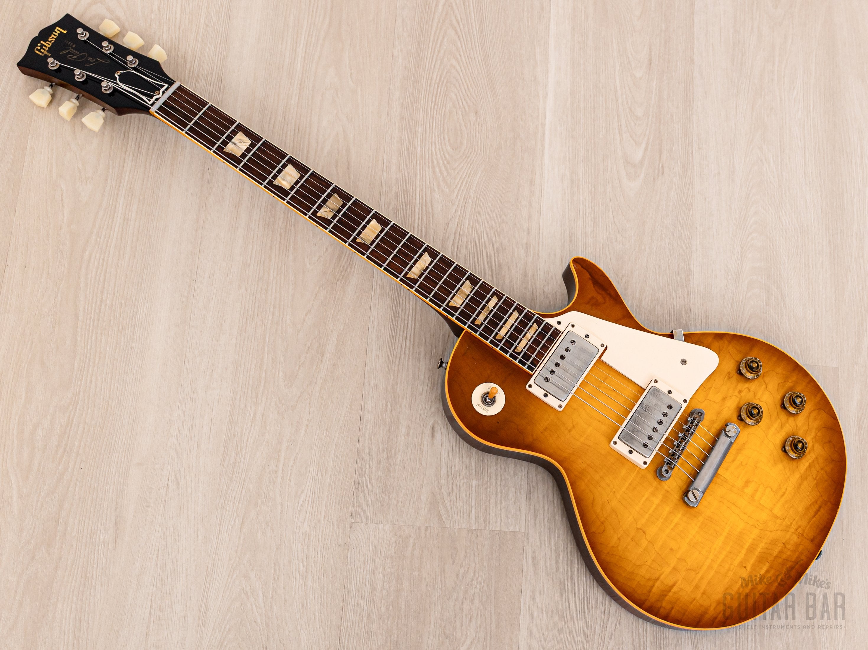2022 Tom Bartlett 1959 Les Paul Standard ‘Burst Replica Amber Sunburst w/ Brazilian Board, Dave Stephens PAFs, Case